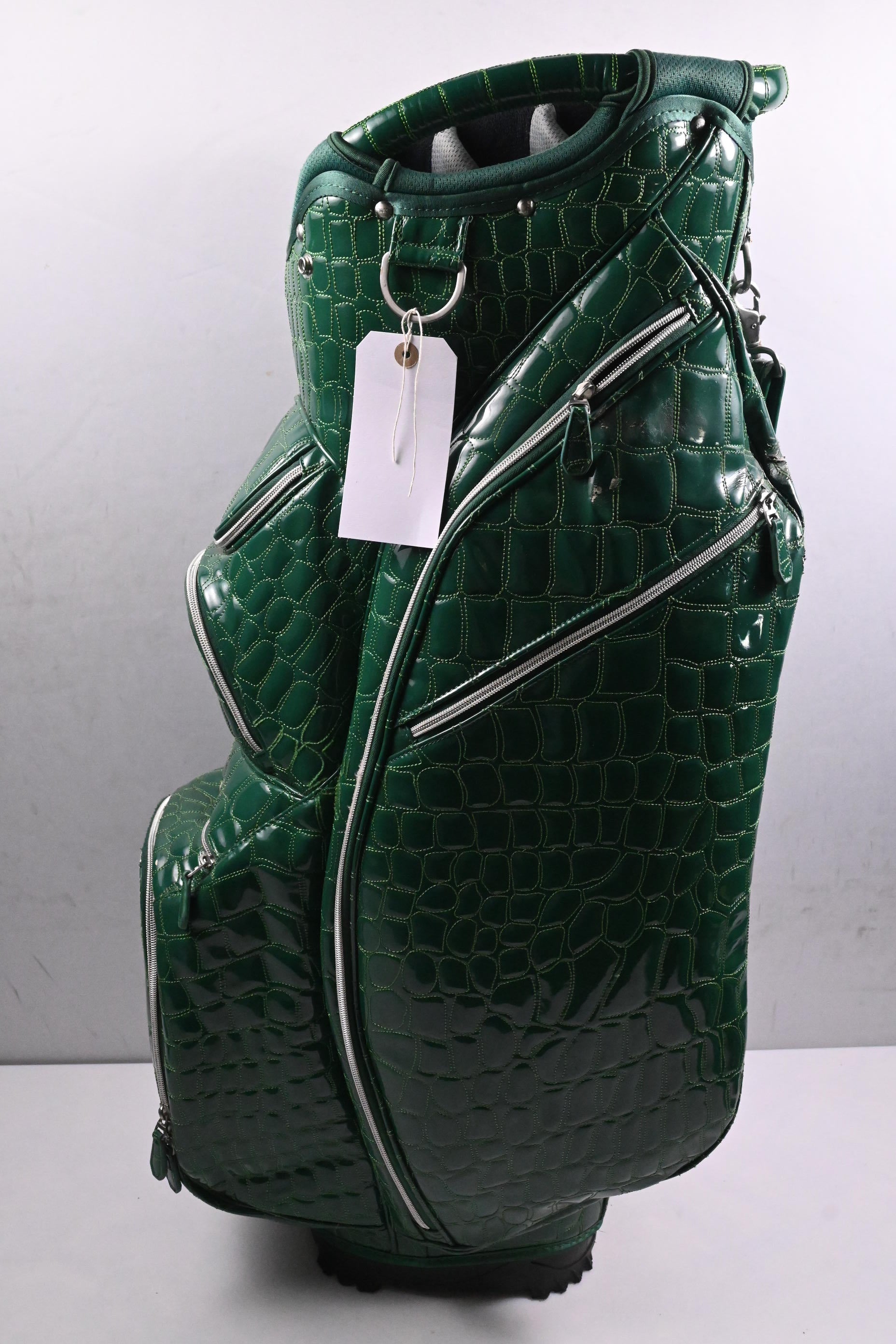 Ouul Alligator 'A' Cart Bag / 15-Way Divider / Green Alligator