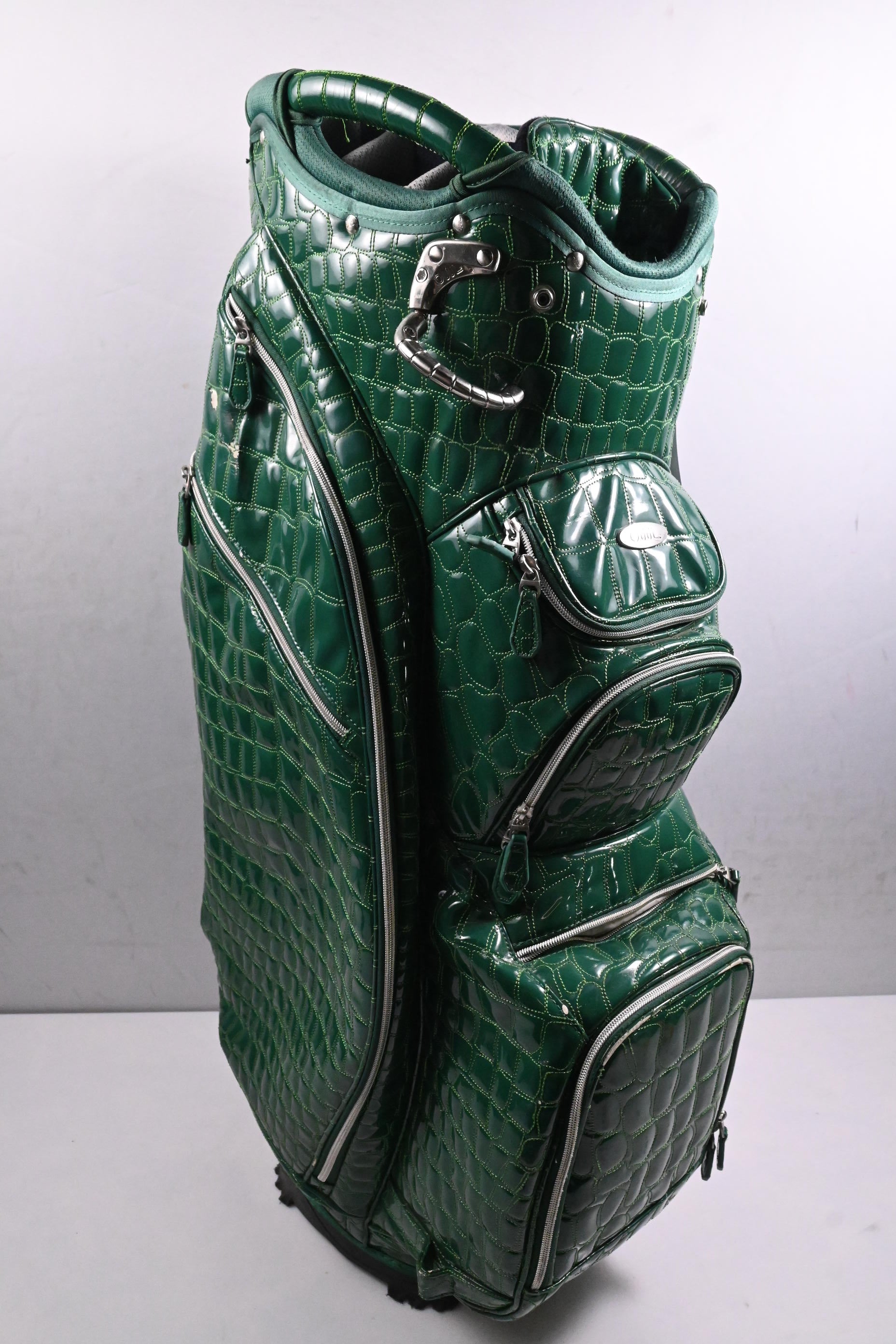 Ouul Alligator 'A' Cart Bag / 15-Way Divider / Green Alligator