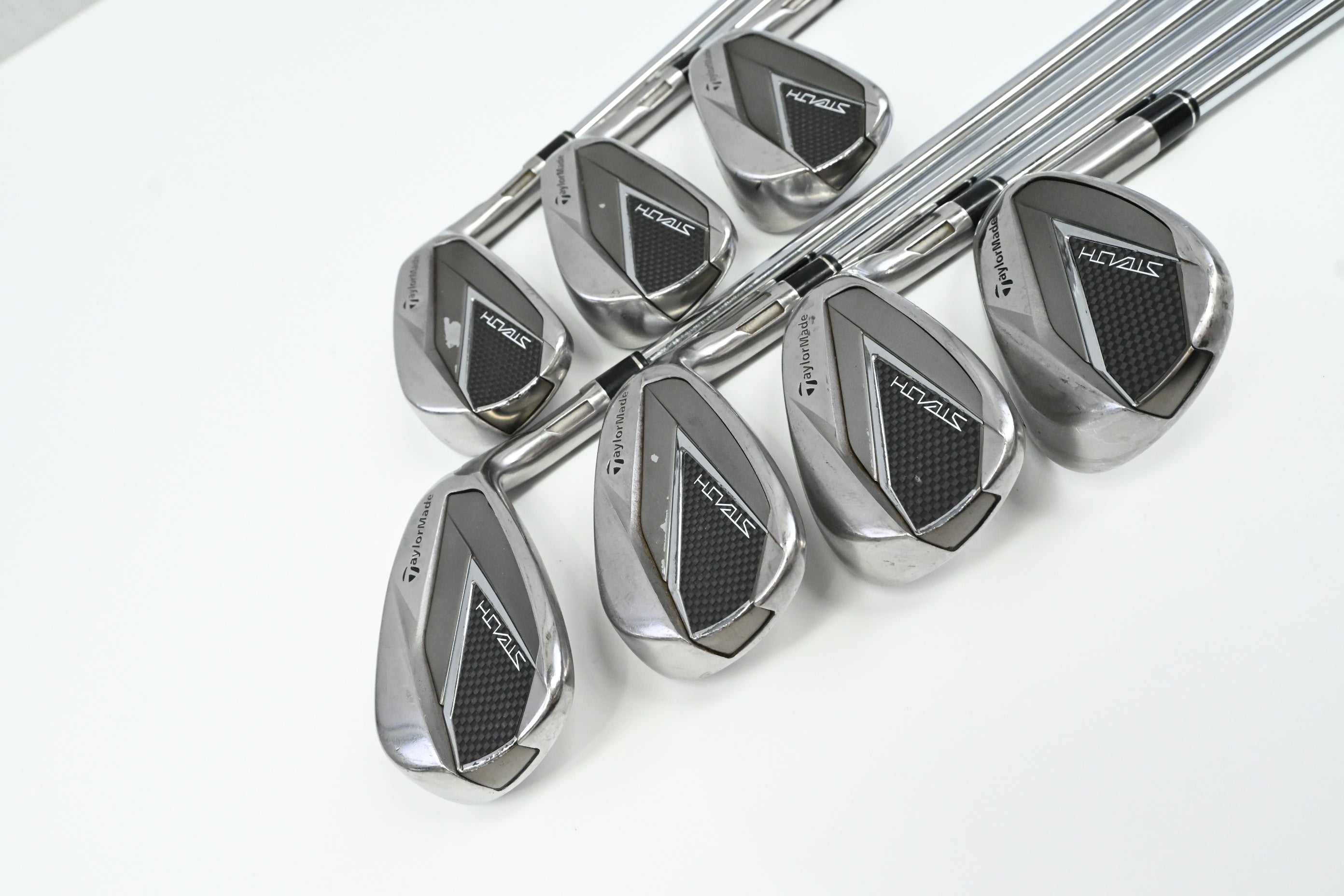 Taylormade Stealth Irons / 5-PW+SW / Stiff Flex KBS Max MT 85 Shafts