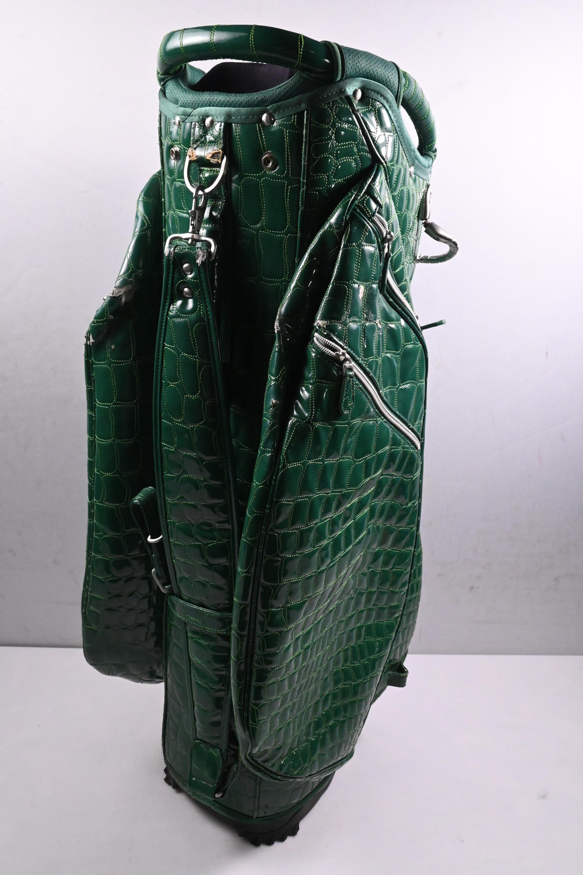 Ouul Alligator 'A' Cart Bag / 15-Way Divider / Green Alligator