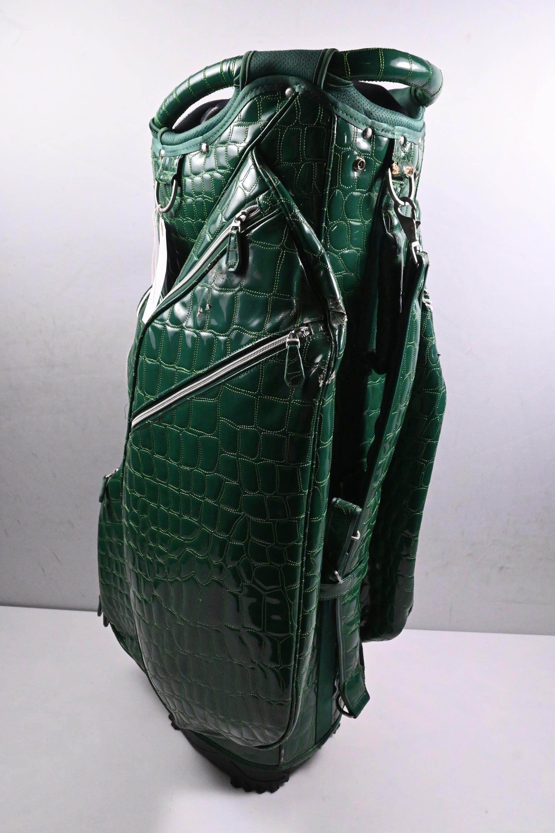Ouul Alligator 'A' Cart Bag / 15-Way Divider / Green Alligator