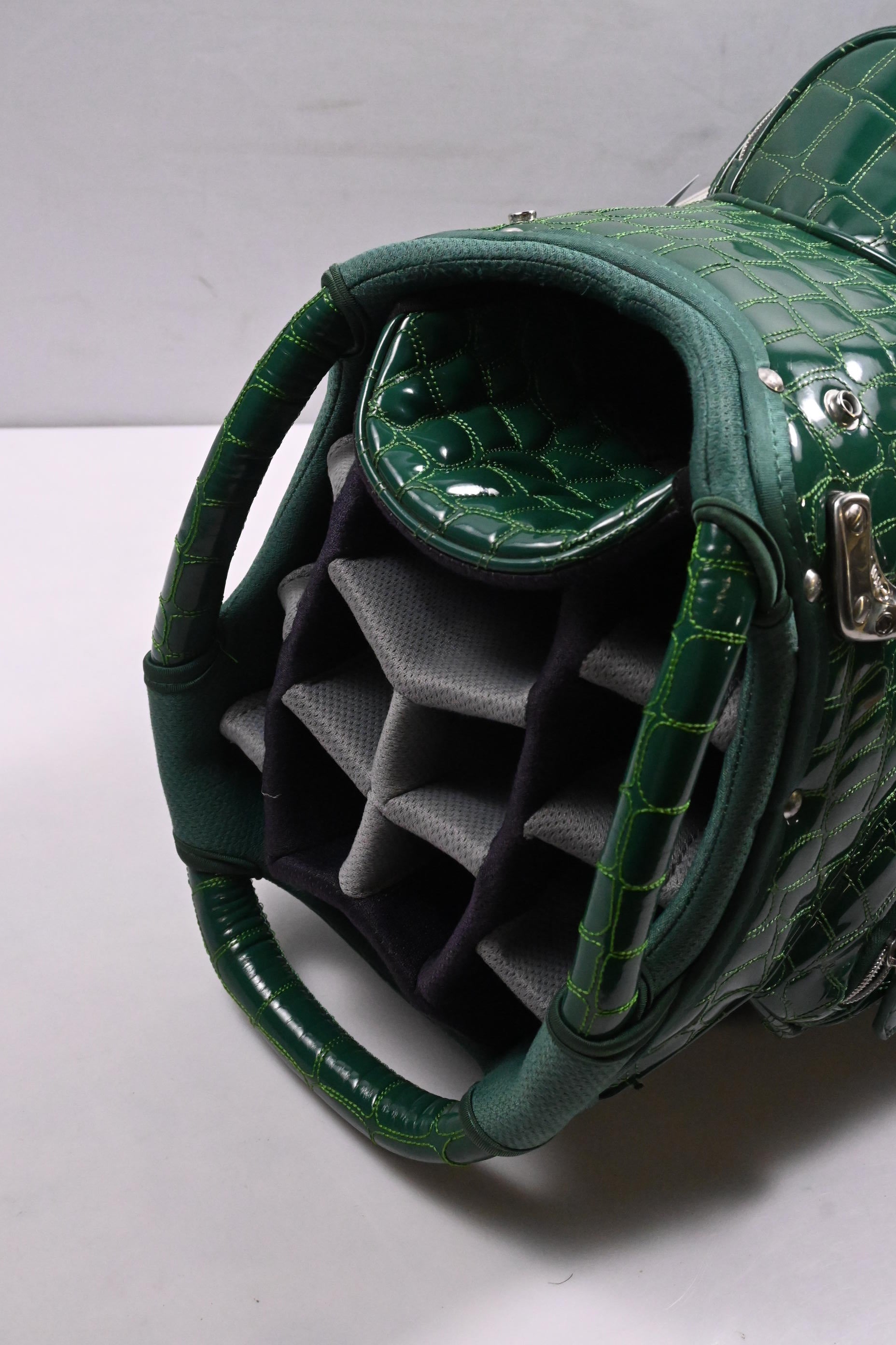 Ouul Alligator 'A' Cart Bag / 15-Way Divider / Green Alligator