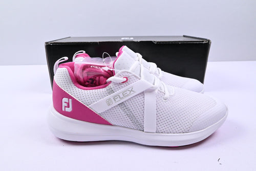 Ladies Footjoy Flex Golf Shoes / UK Size 5.5 / White & Pink