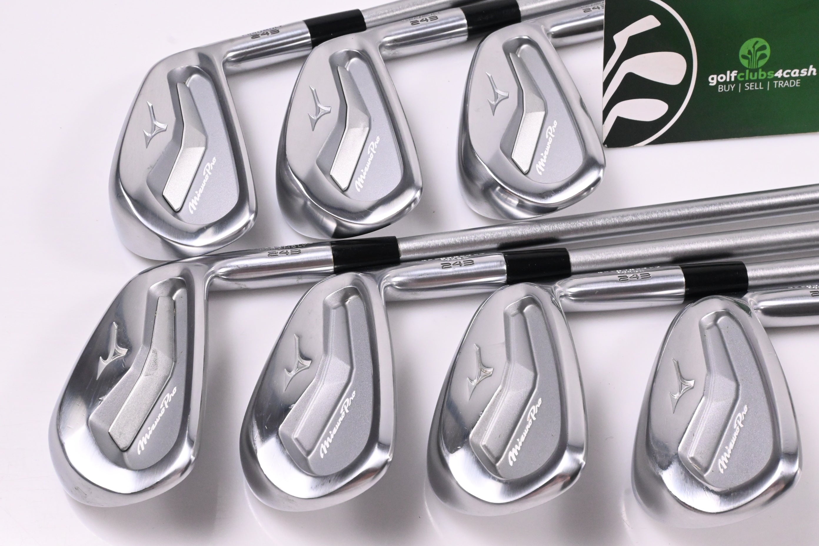 Mizuno Pro 243 Irons / 4-PW / X-Flex KBS Tour C-Taper 130
