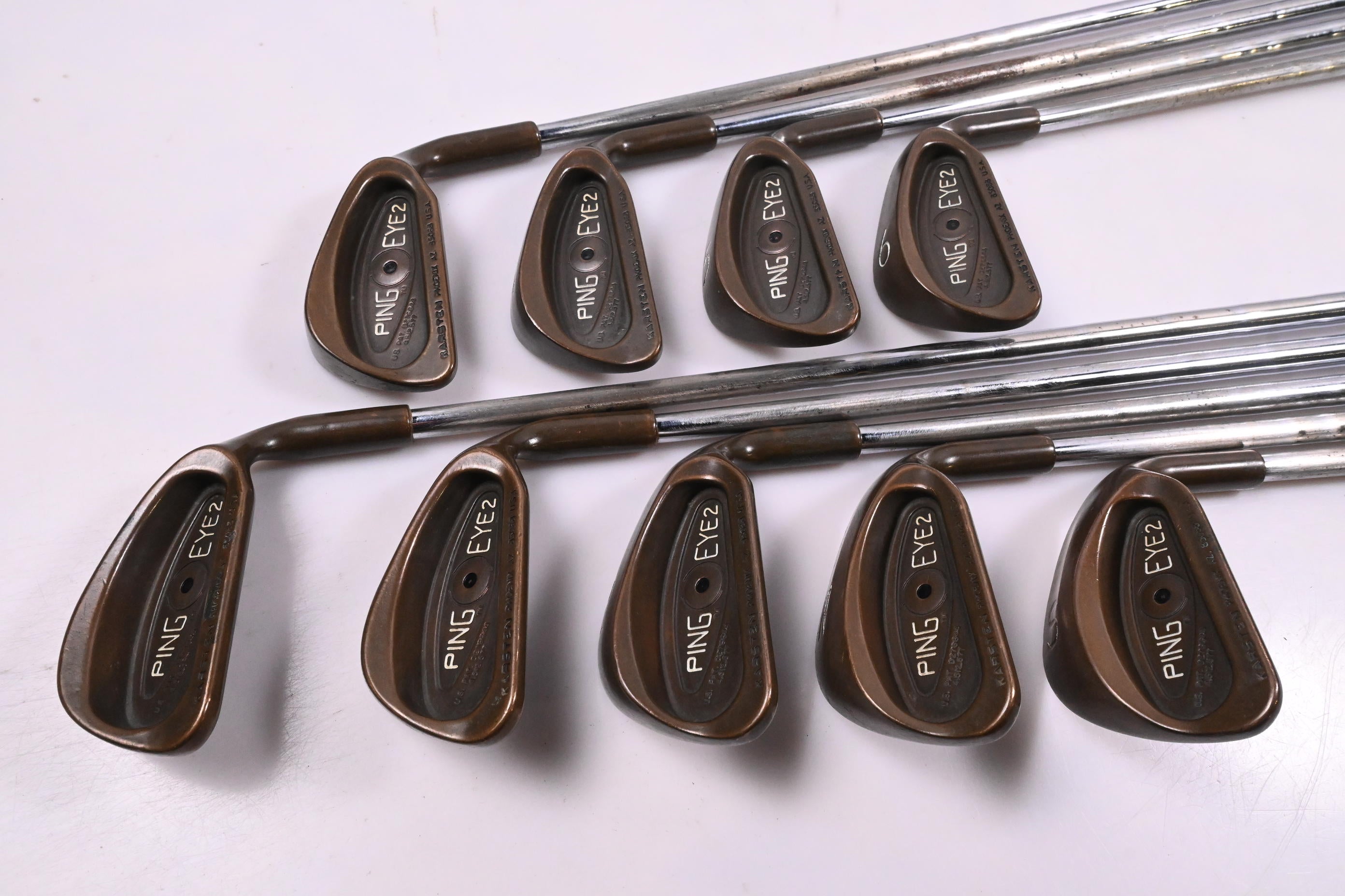 Ping Eye 2 BeCu Irons / 3-PW+SW / Black Dot / Stiff Flex Steel Shafts