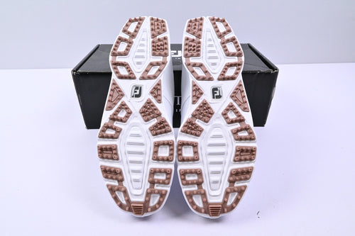 Ladies Footjoy Pro SL Golf Shoes / UK Size 7 / White & Brown