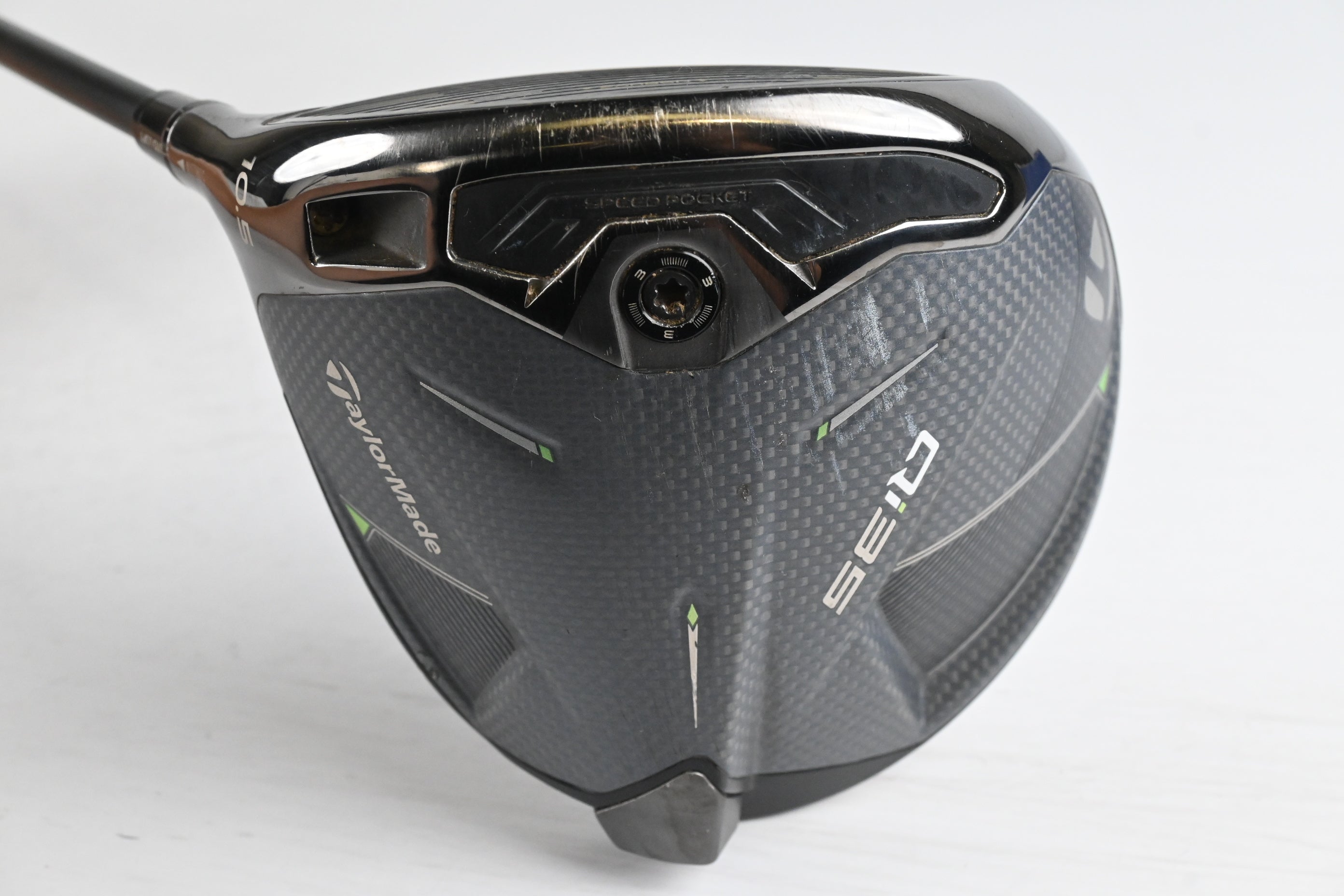 Left Hand Taylormade Qi35 Driver / 10.5 Degree / Regular Flex Ventus Blue 5