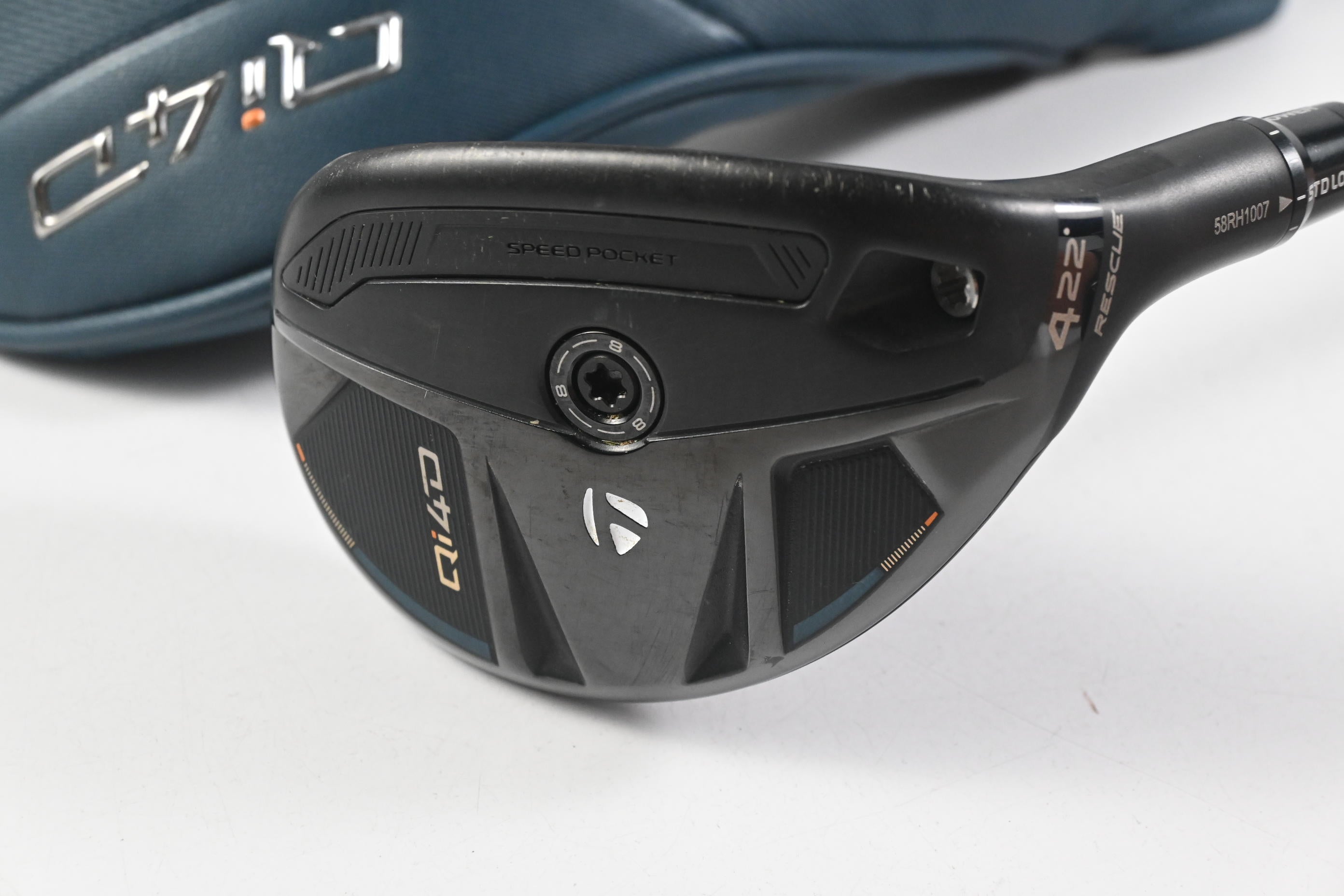Taylormade Qi4D #4 Hybrid / 22 Degree / Regular Flex REAX By KBS White 65 Shaft