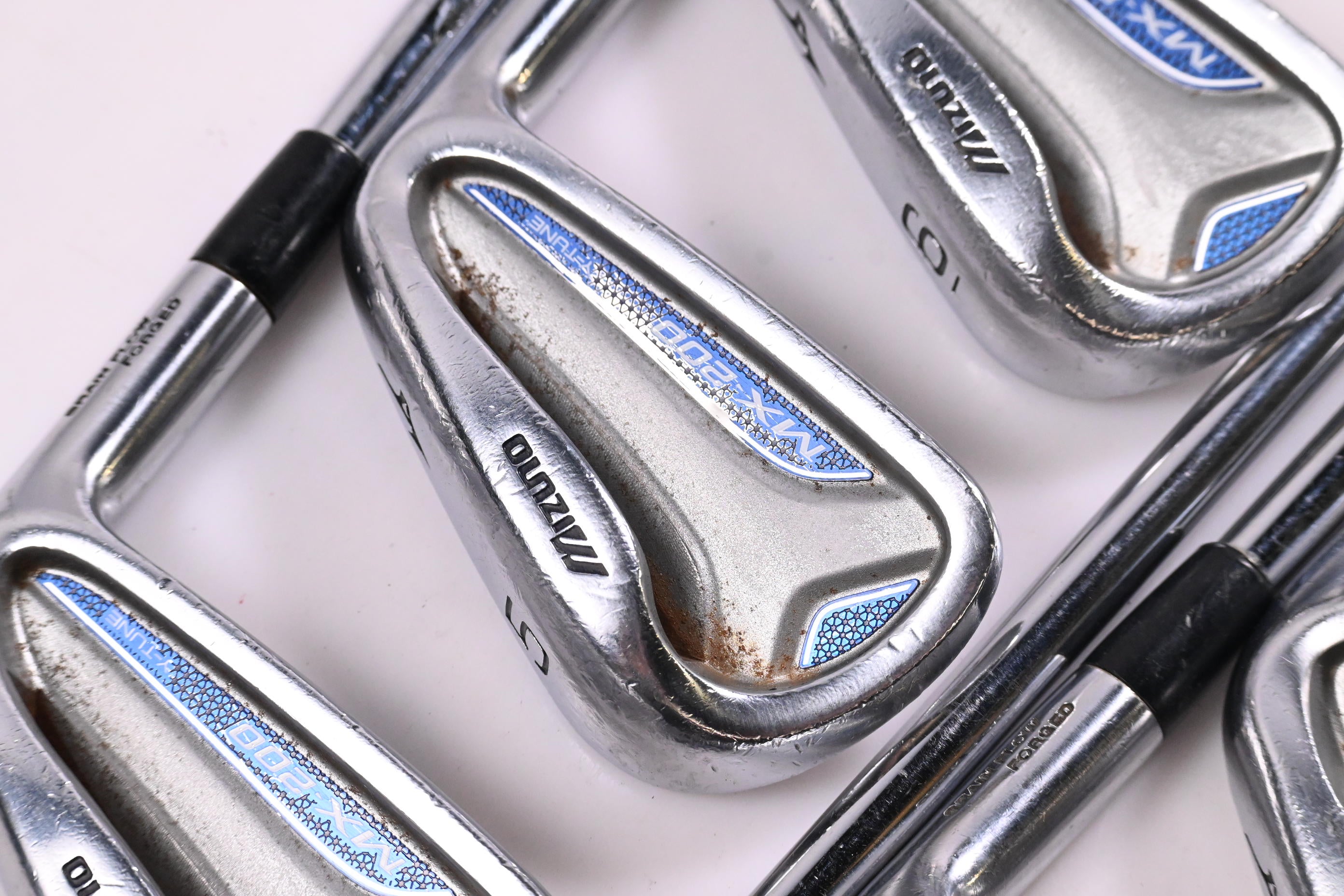 Mizuno MX-200 Irons / 4-PW / Stiff Flex KBS Tour Shafts