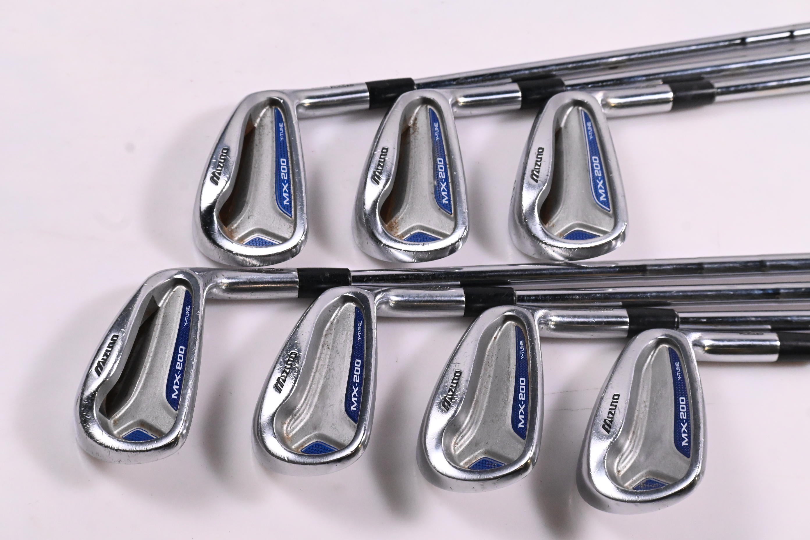 Mizuno MX-200 Irons / 4-PW / Stiff Flex KBS Tour Shafts