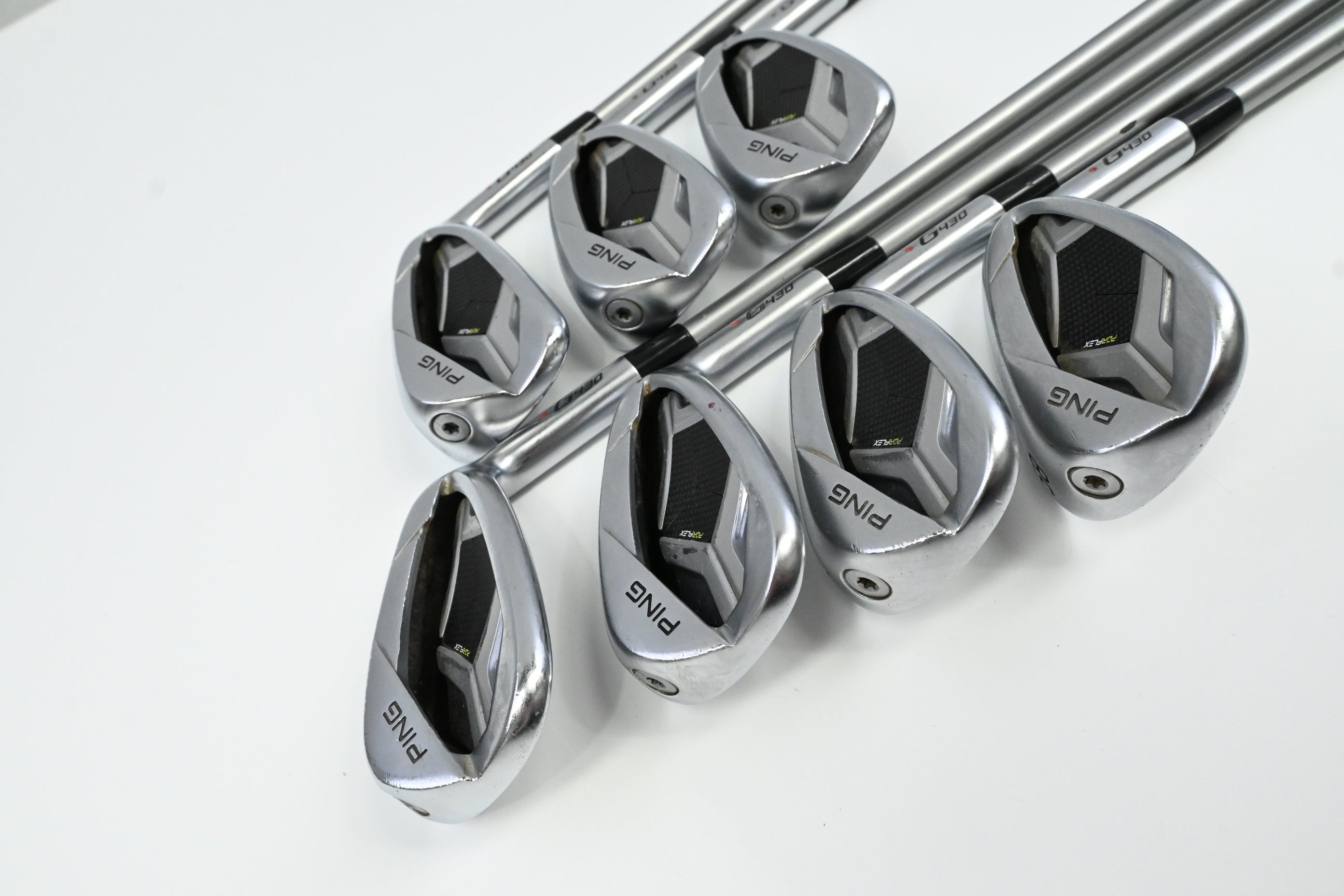 Ping G430 Irons / 7-PW+45°+50°+58° / Red Dot / Senior Flex Ping Alta Quick 35