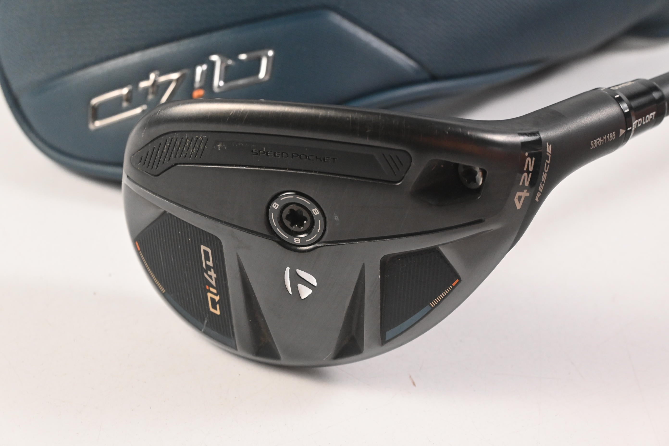 Taylormade Qi4D #4 Hybrid / 22 Degree / Regular Flex REAX By KBS White 65