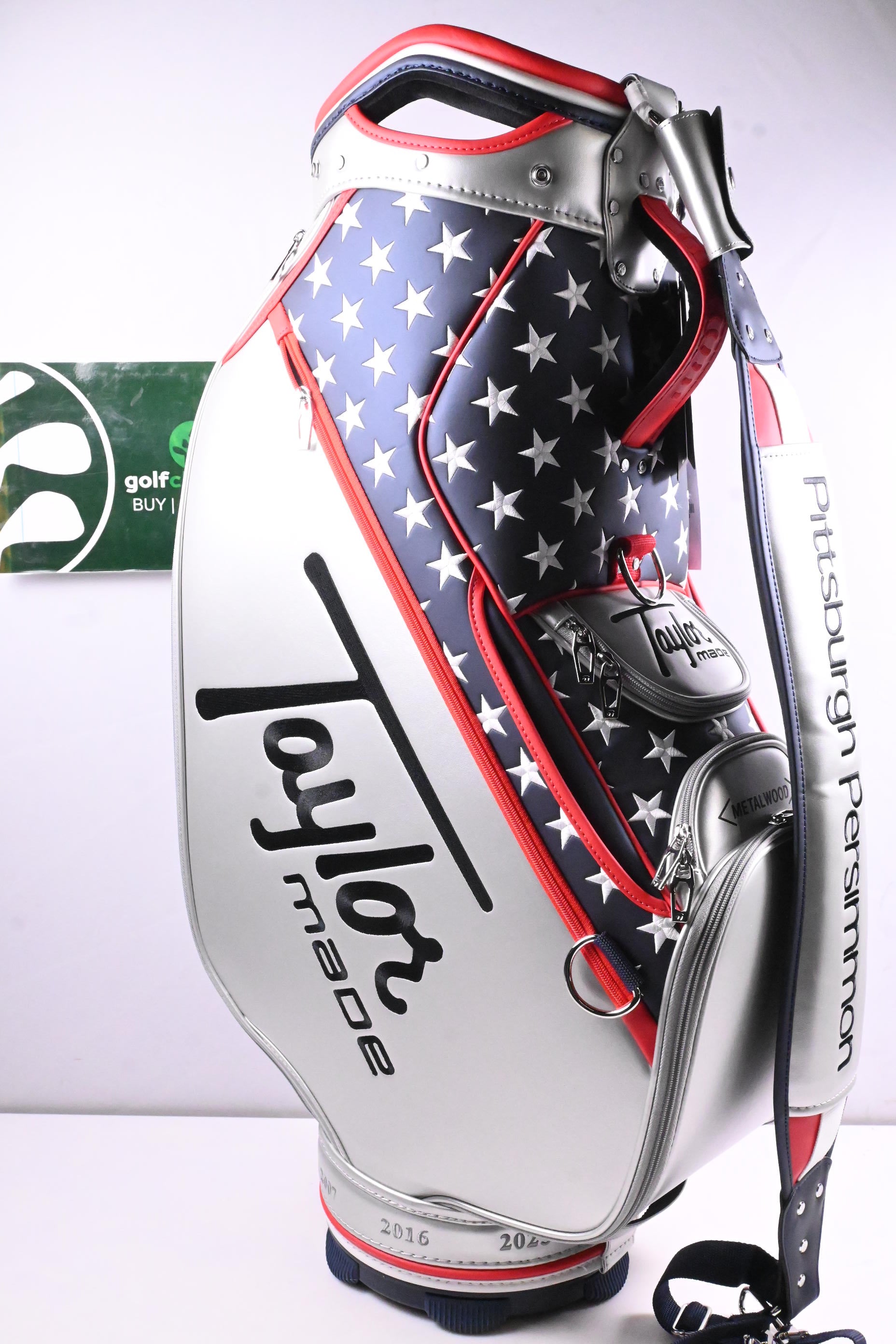 Taylormade 2025 US Open Tour Bag / 6-Way Divider / Silver, Red &amp; Blue