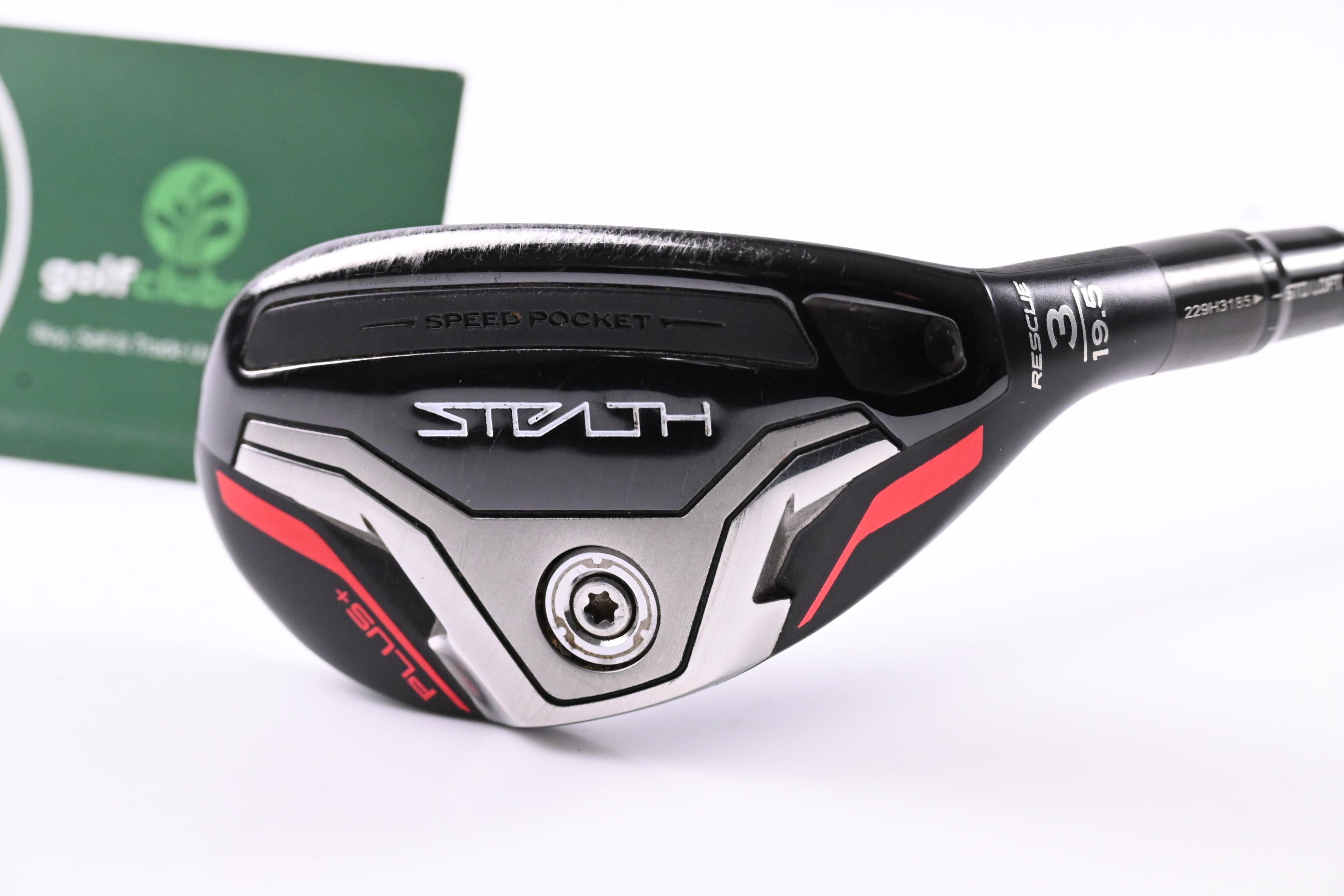 Taylormade Stealth Plus #3 Hybrid / 19.5 Degree / Stiff Flex Hzrdus Smoke Red