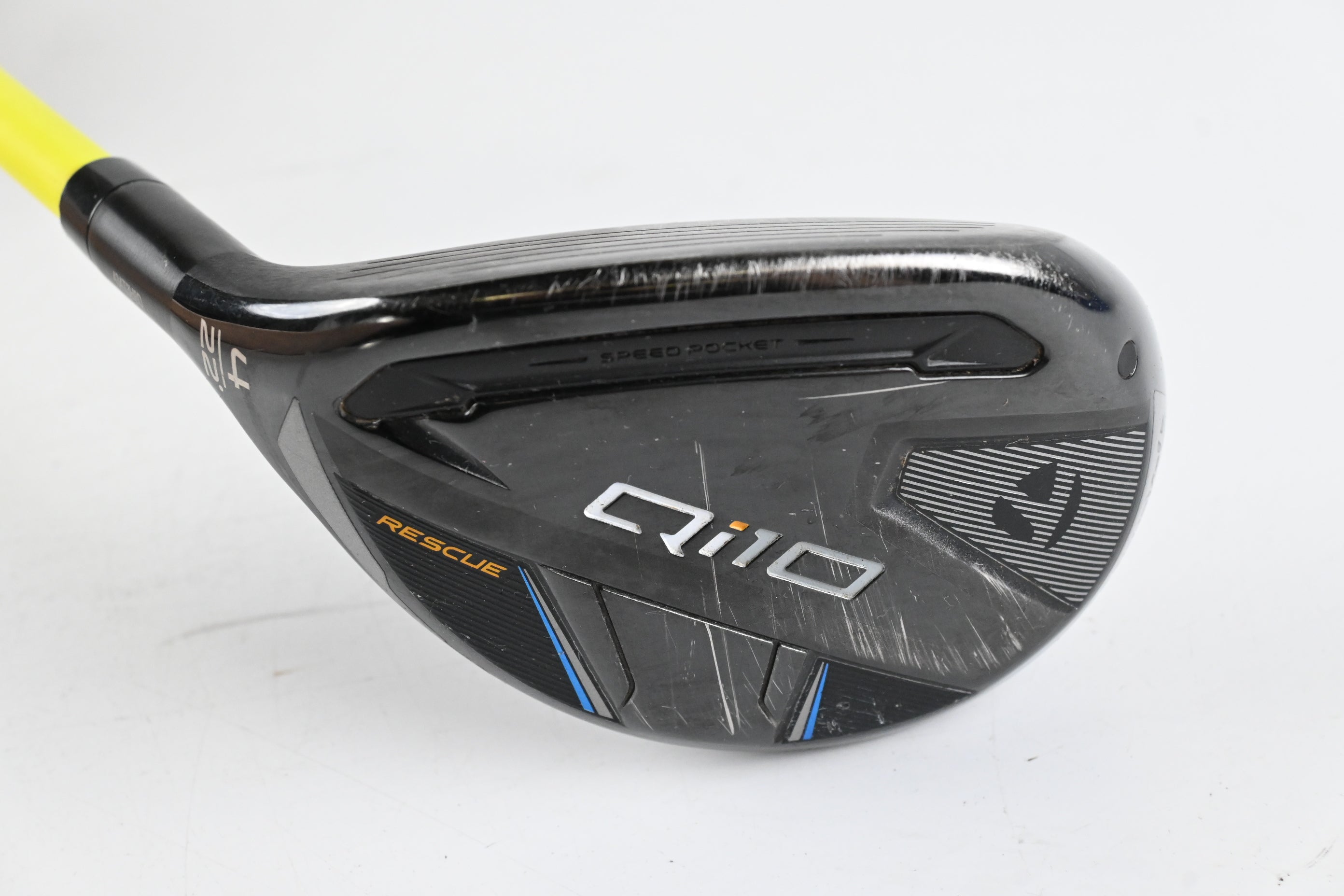 Left Hand Taylormade Qi10 #4 Hybrid / 22 Degree / Stiff Flex Proforce V2 85