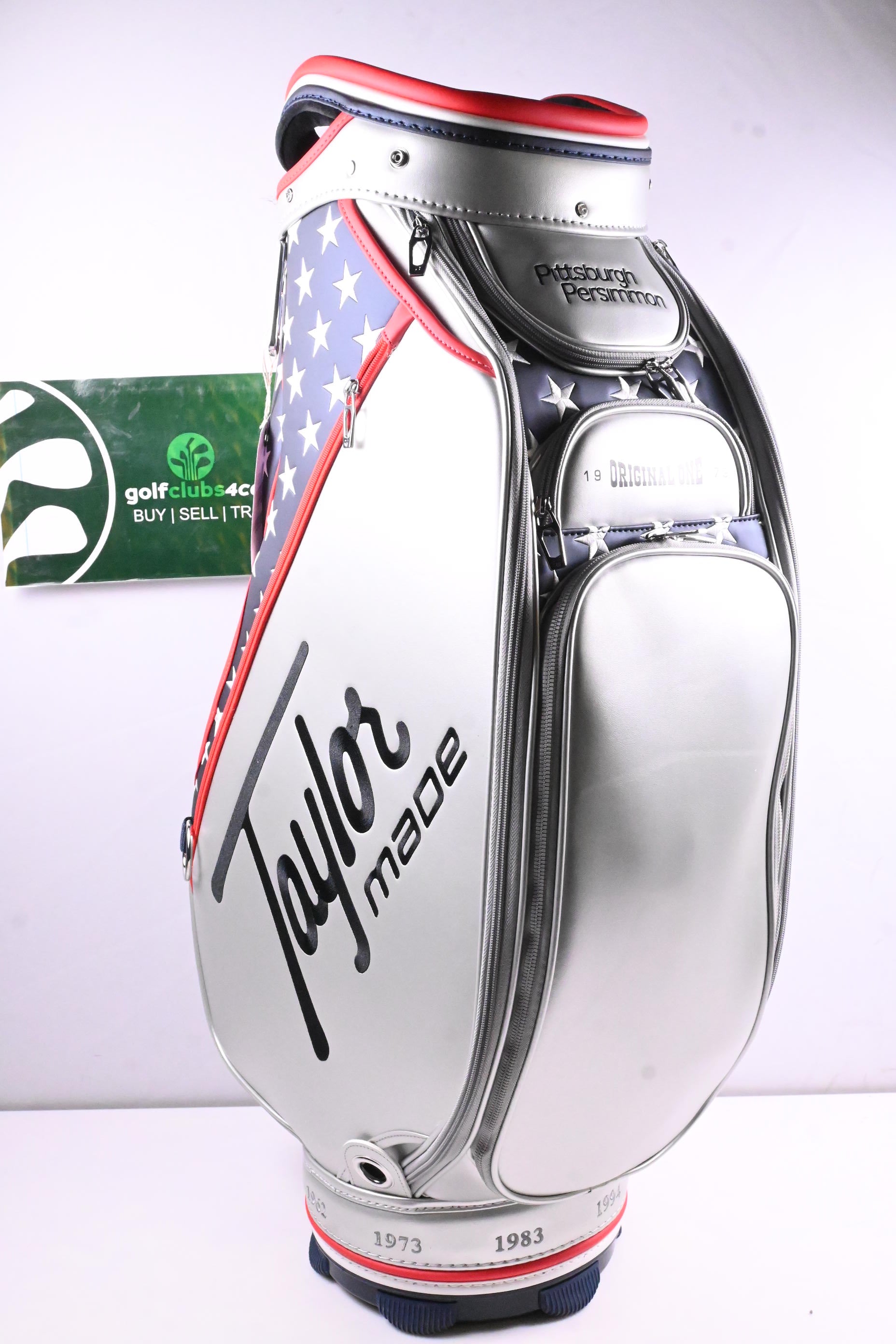 Taylormade 2025 US Open Tour Bag / 6-Way Divider / Silver, Red &amp; Blue