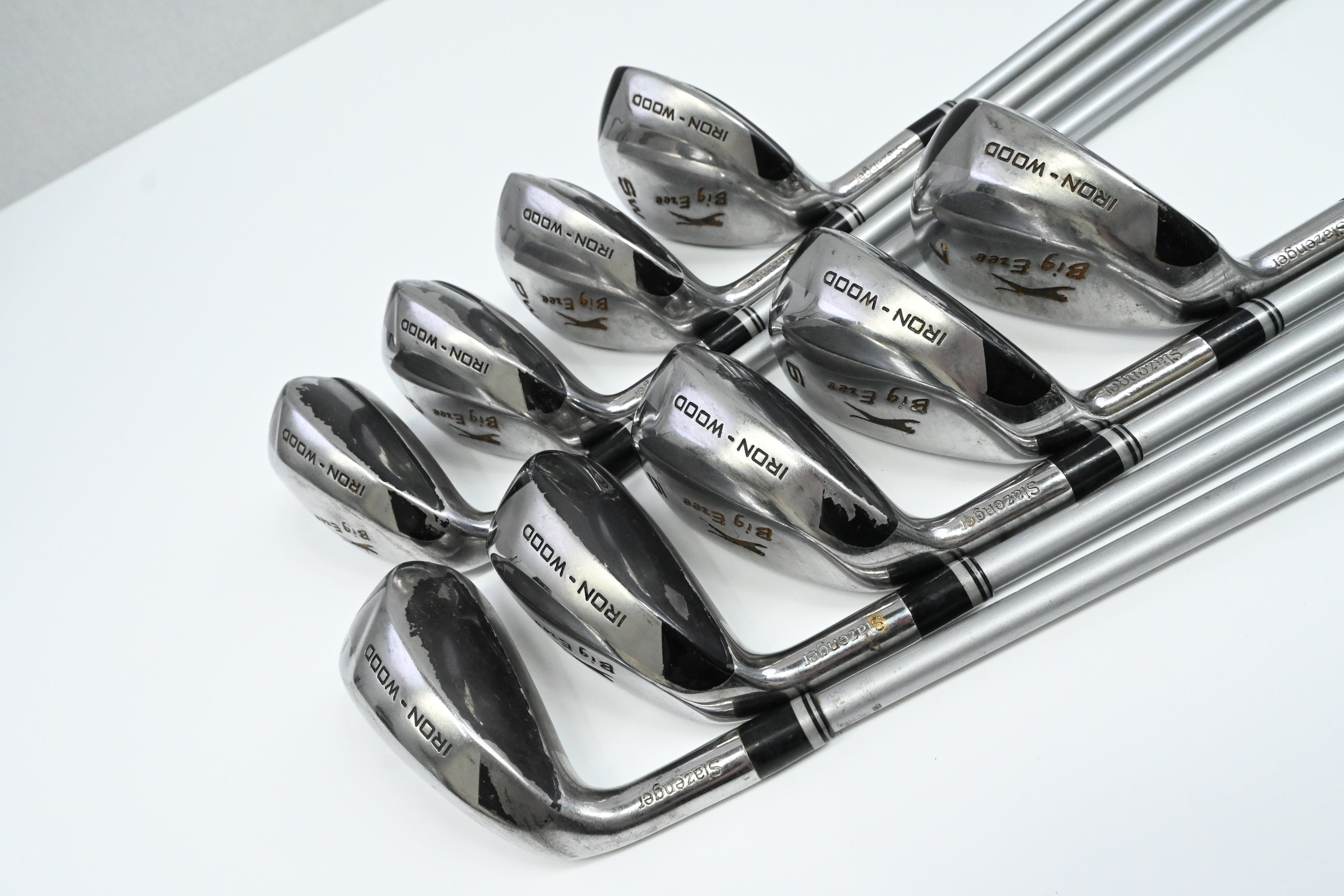 Left Hand Slazenger Big Ezee Irons / 3-PW+SW / Regular Flex Slazenger IWS Shafts