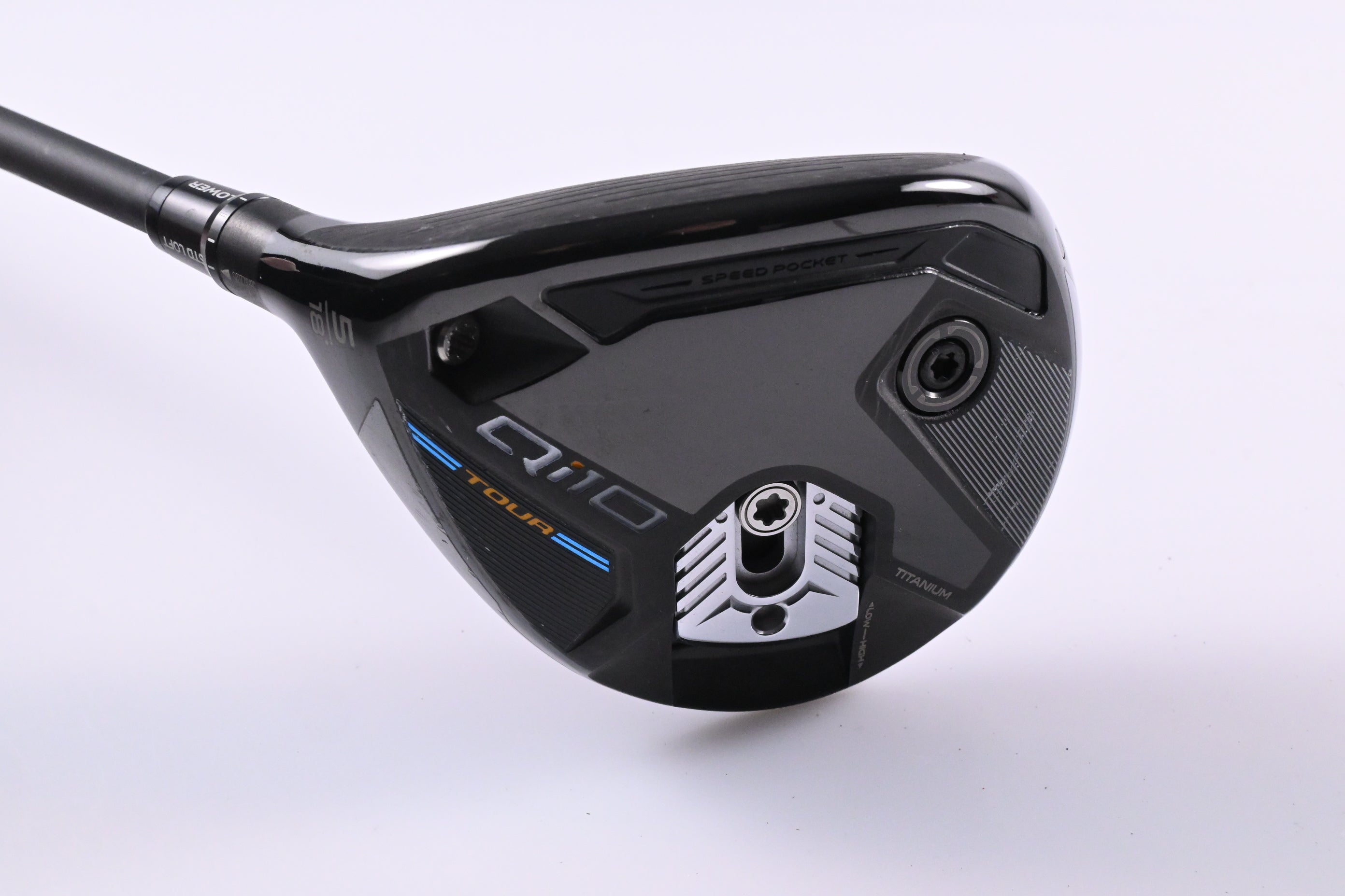Left Hand Taylormade Qi10 Tour #5 Wood / 18 Degree / Regular Flex Tensei AV 65