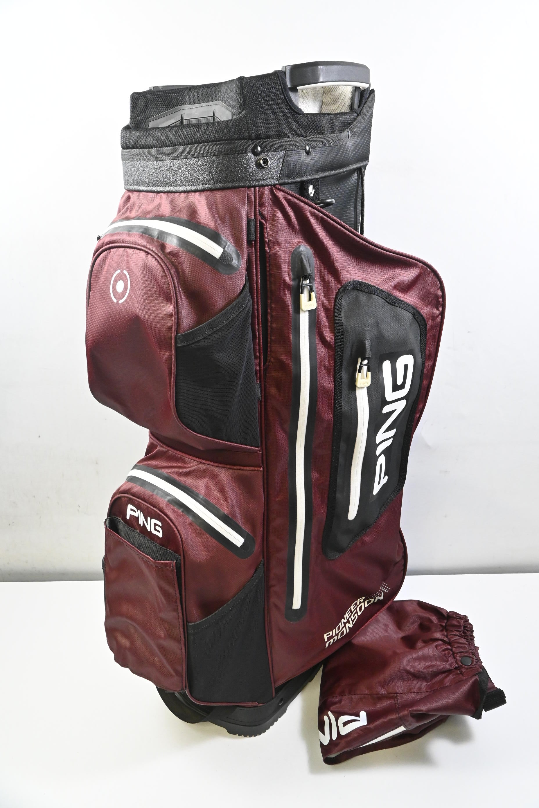 Ping Pioneer Monsoon Cart Bag / 15-Way Divider  / Red & Black