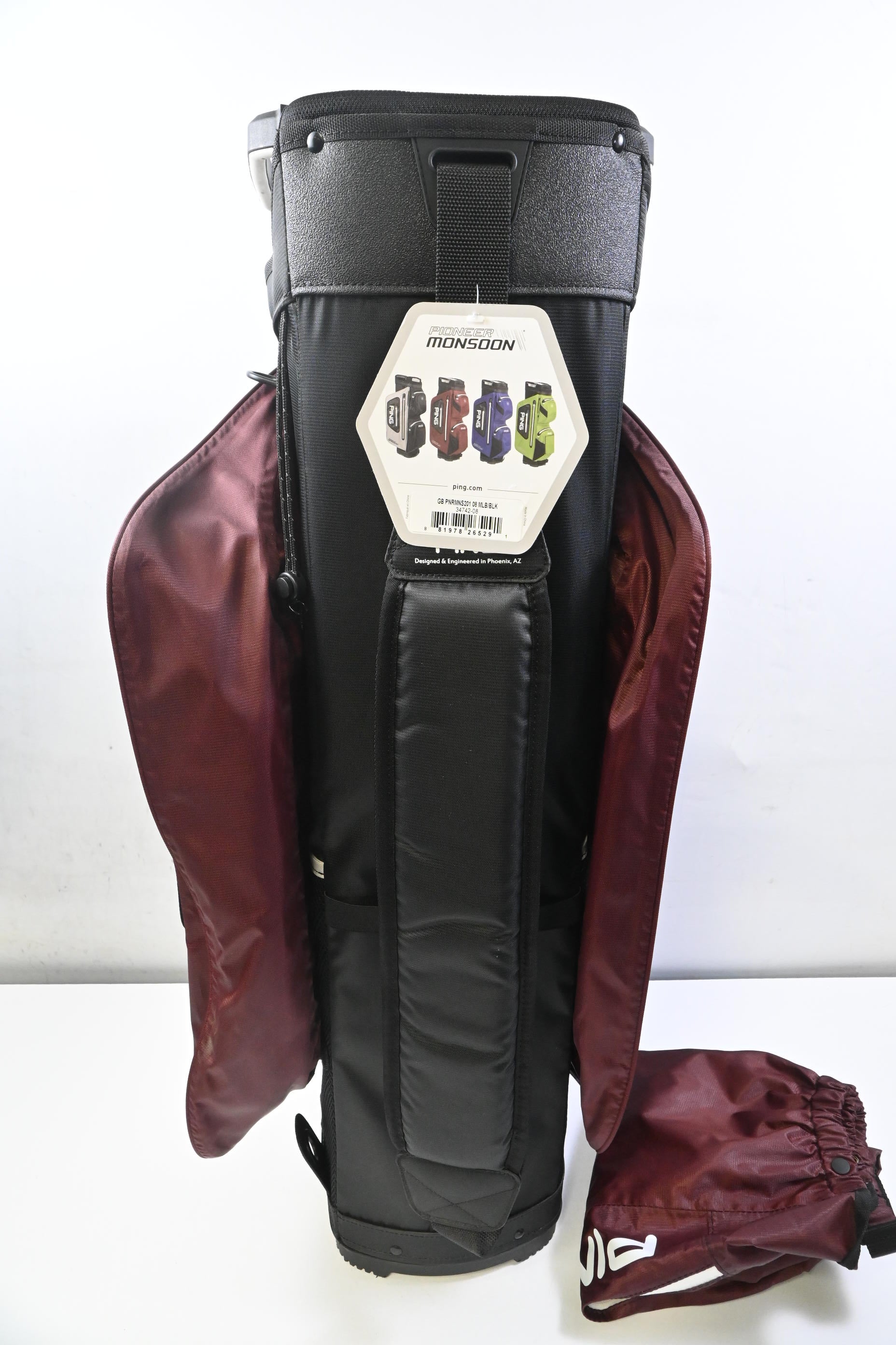 Ping Pioneer Monsoon Cart Bag / 15-Way Divider  / Red & Black