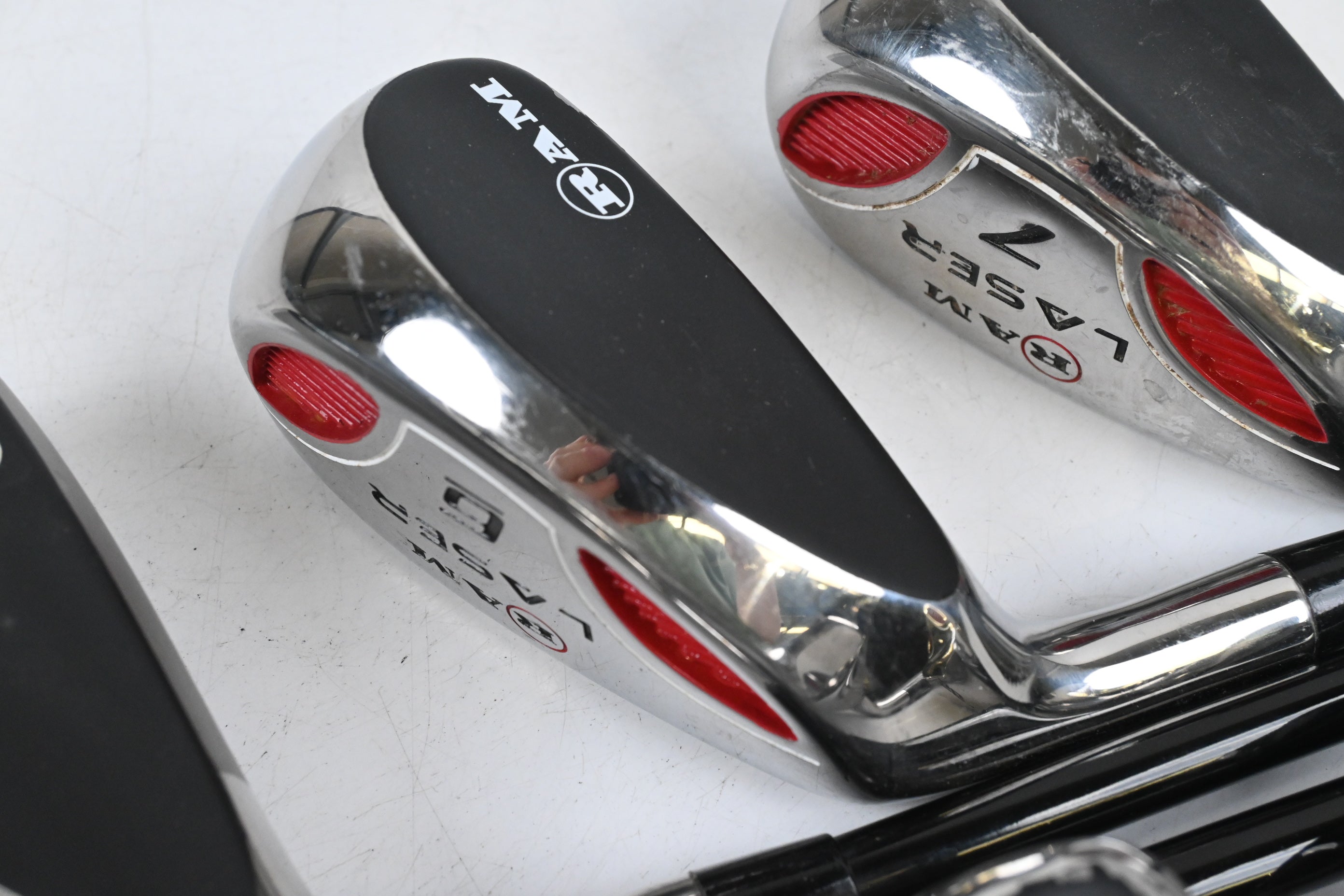 Left Hand RAM Laser Irons / 4-PW+SW / Regular Flex Ram Laser Shafts