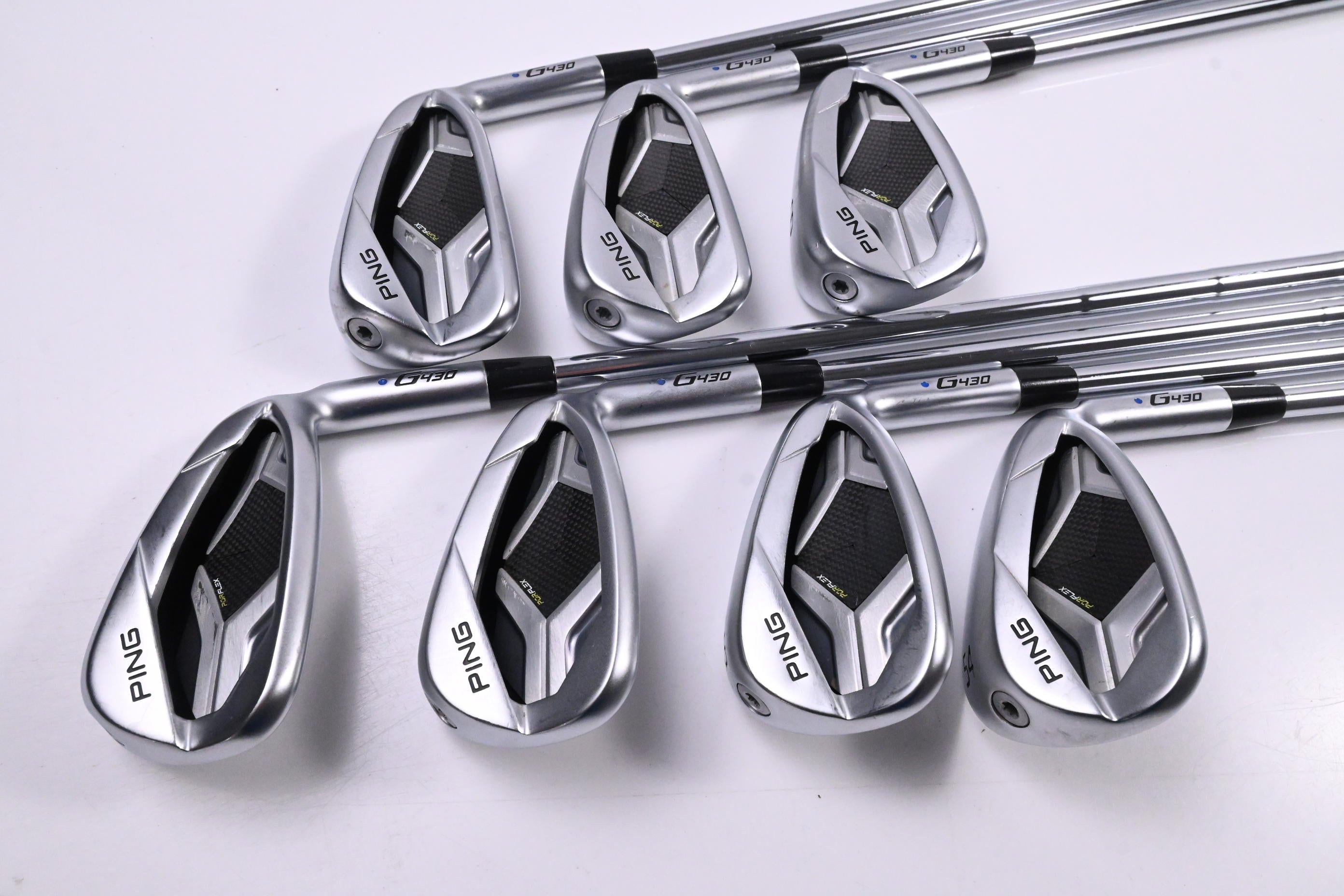 Ping G430 Irons / 6-PW+45+54 / Blue Dot / Stiff Flex Dynamic Gold S300 Shafts