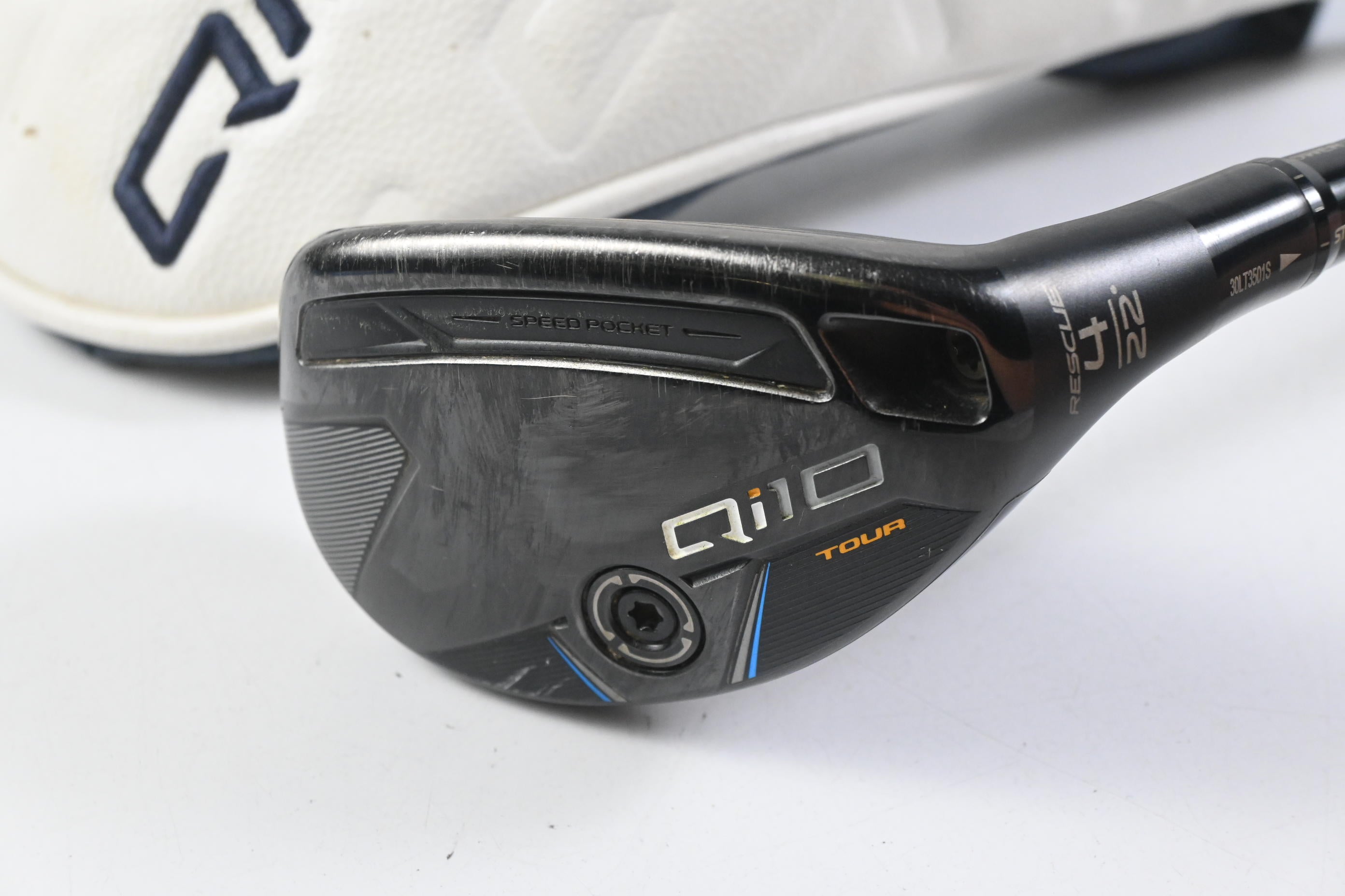 Taylormade Qi10 Tour #4 Hybrid / 22 Degree / Stiff Flex Tensei AV Limited Blue