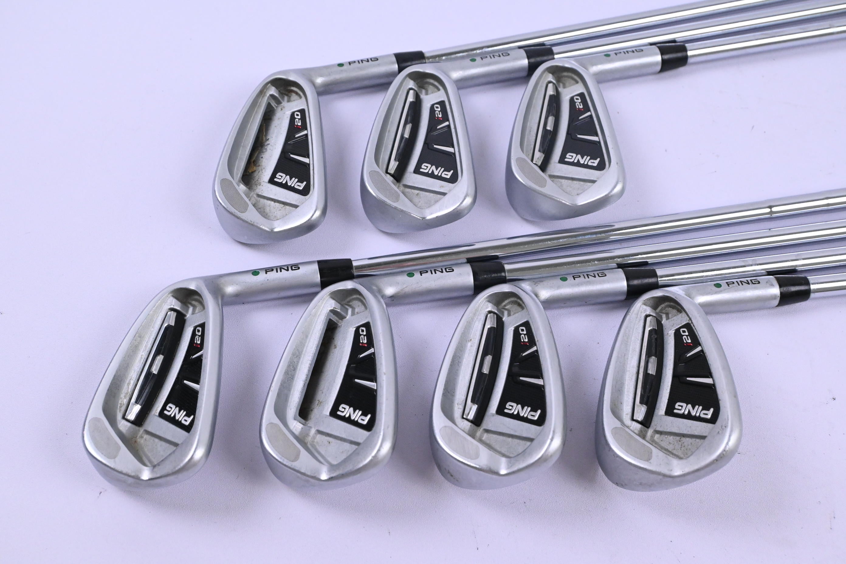 Ping i20 Irons / 4-PW / Green Dot / Regular Flex Ping CFS Shafts