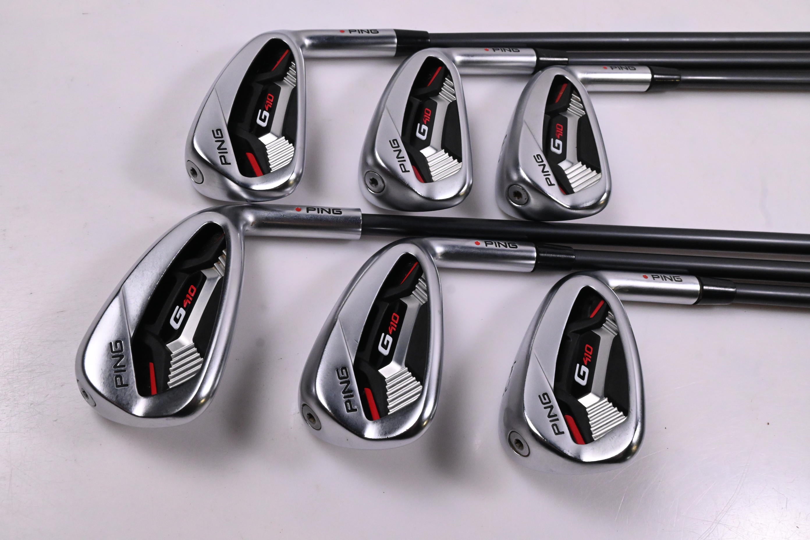 Ping G410 Irons / 5-PW / Red Dot / Regular Flex Ping Alta CB Red Shafts