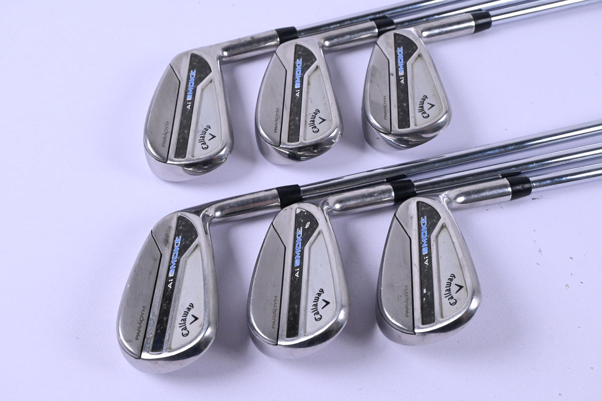 Callaway Paradym Ai Smoke Irons / 5-PW / Regular Flex Elevate MPH 95 Shafts