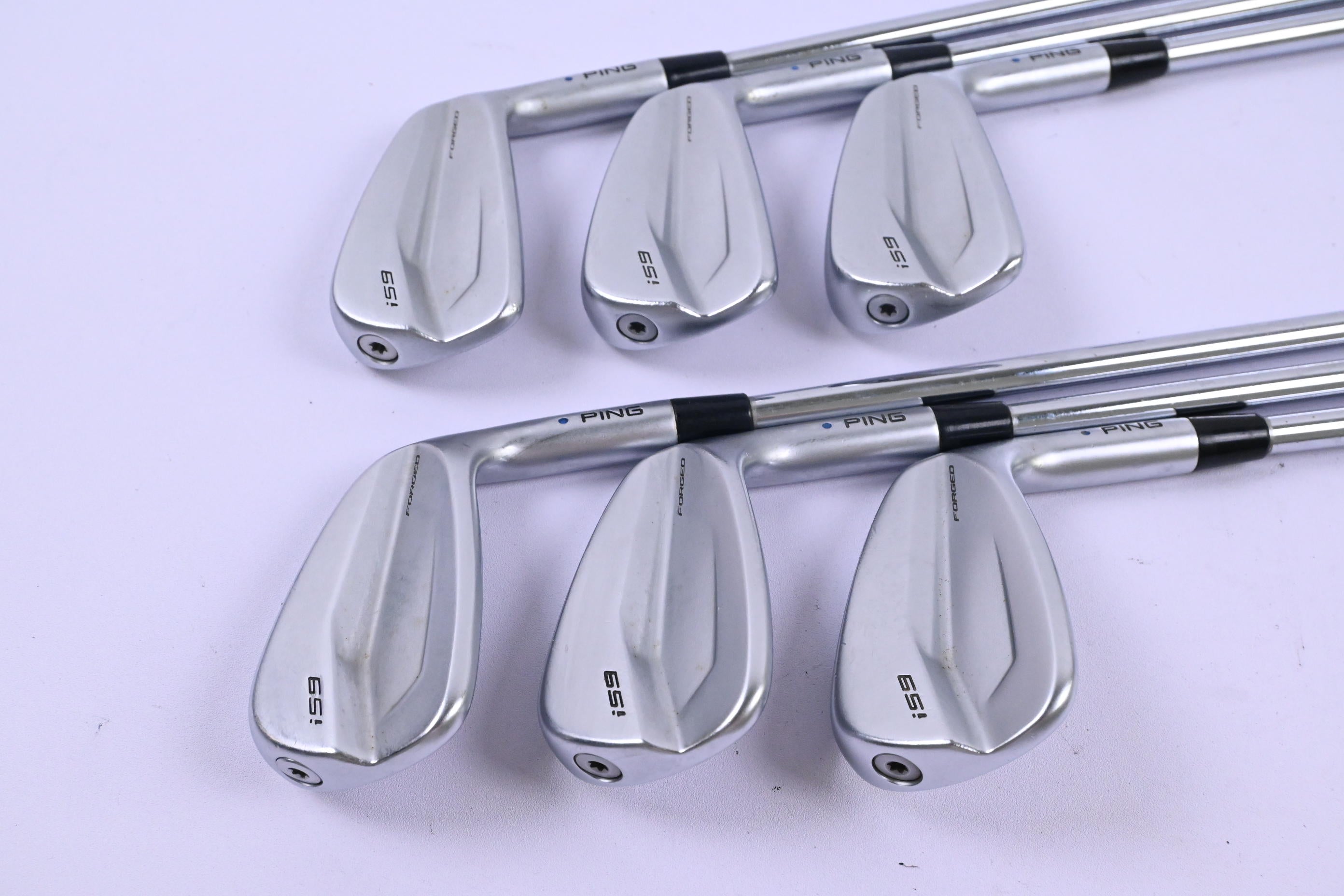 Ping i59 Irons / 5-PW / Blue Dot / Stiff Flex Dynamic Gold S300 Shafts