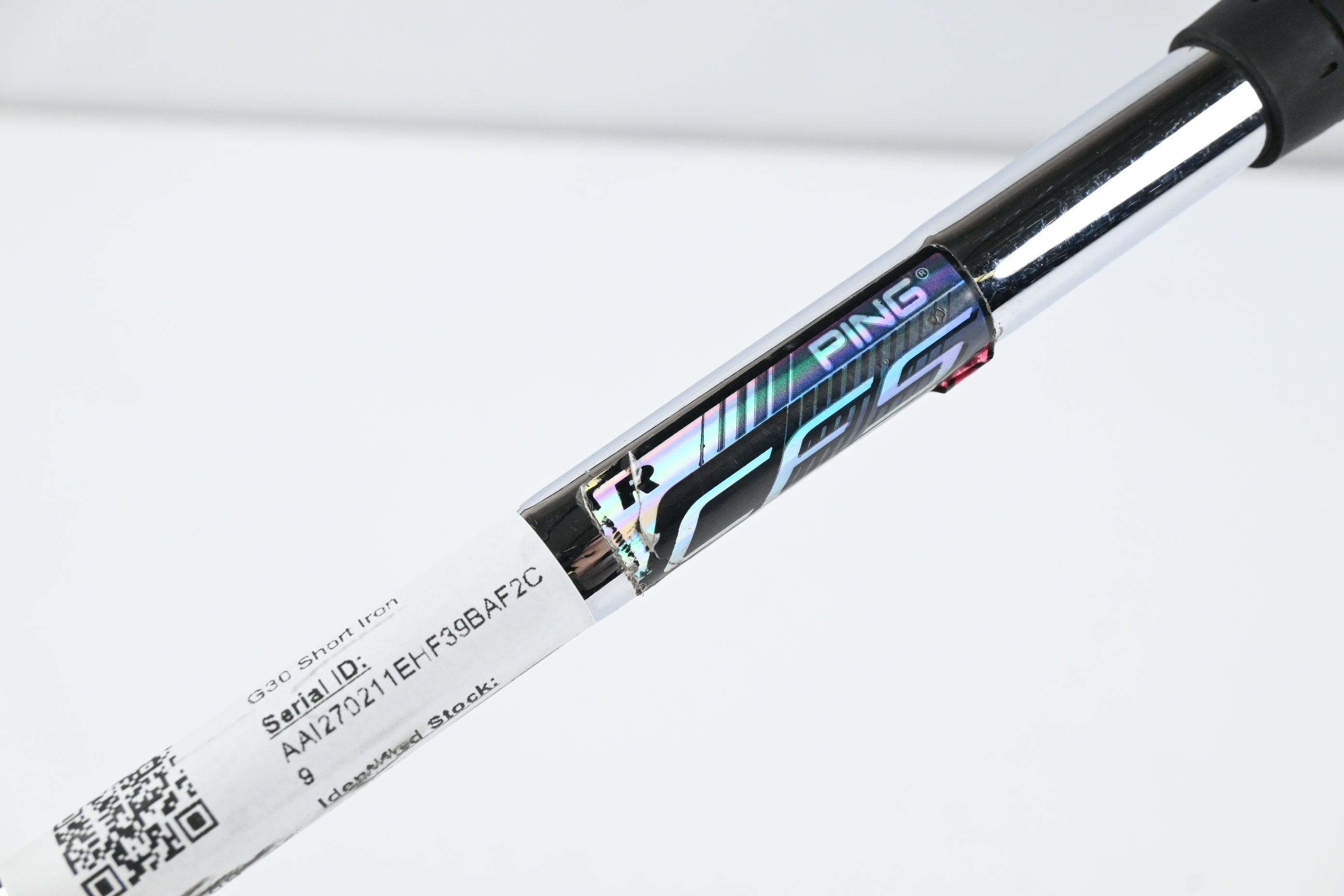 Ping G30 #9 Iron / Blue Dot / Regular Flex Ping CFS Distance Shaft