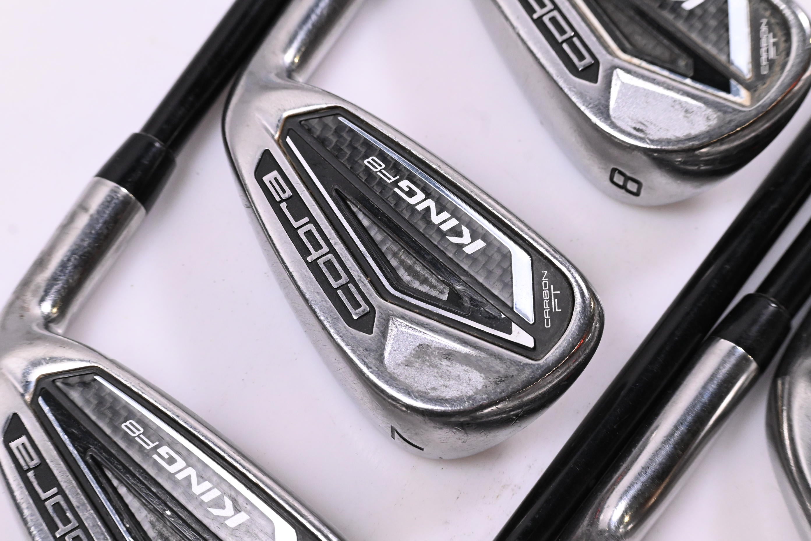 Ladies Cobra King F8 Irons / 6-PW+GW+SW / Senior Flex Cobra Superlite 55 Shafts