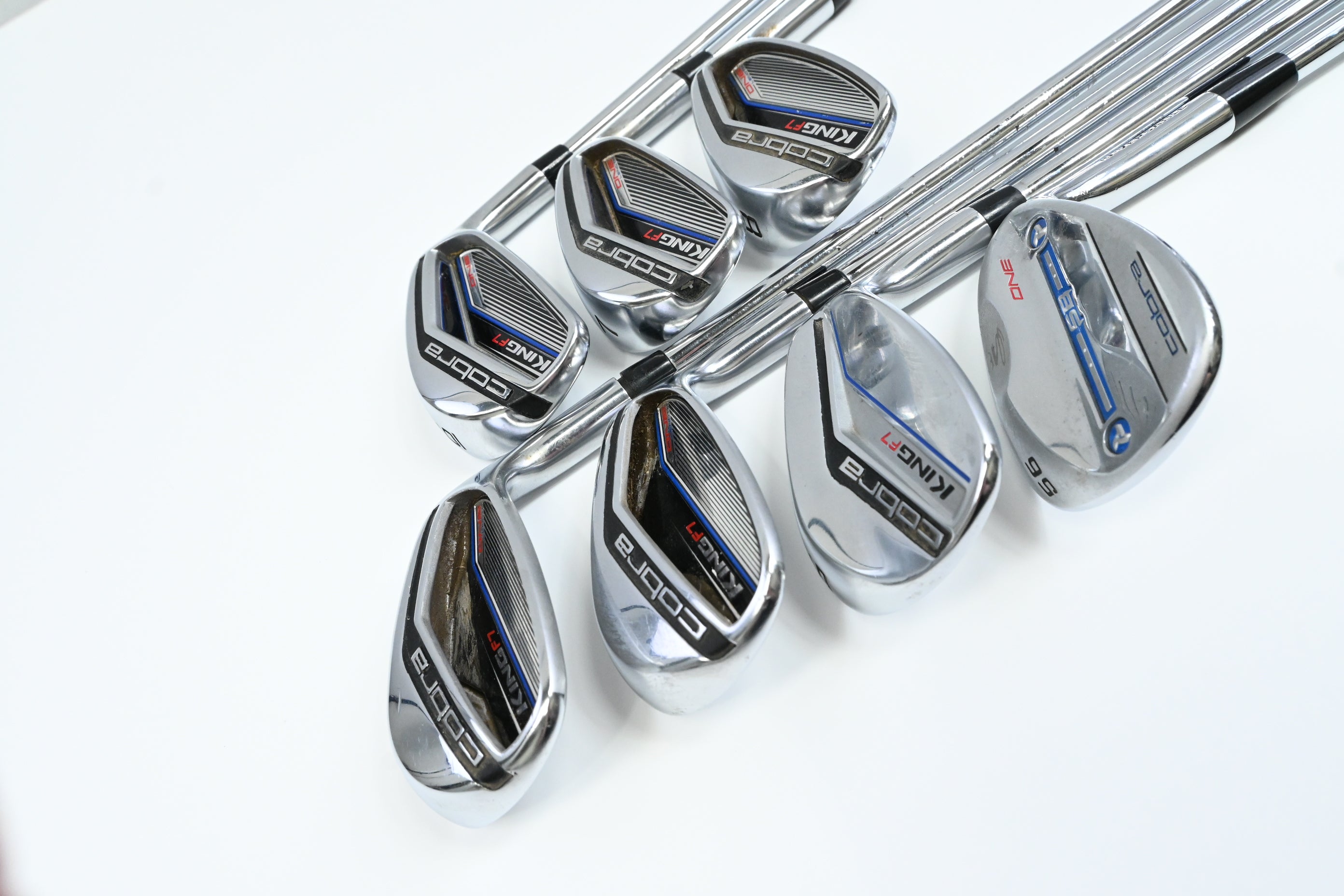Cobra King F7 One Length Irons / 6-PW+GW+56° / Stiff Flex Cobra King One Length