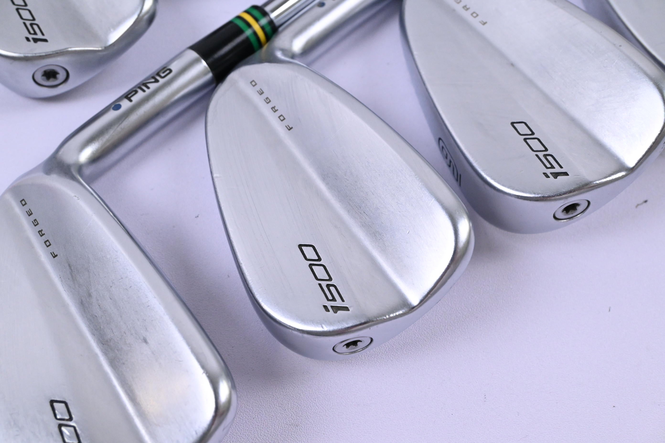 Ping i500 Irons / 4-PW / Blue Dot / Stiff Flex True Temper XP 95 S300 Shafts