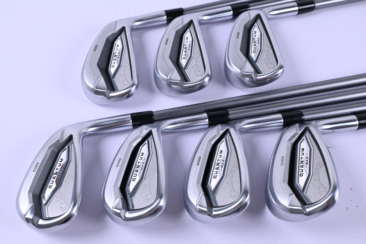 Callaway Quantum Max Irons / 5-PW+GW / Regular Flex Denali Frost Silver 60