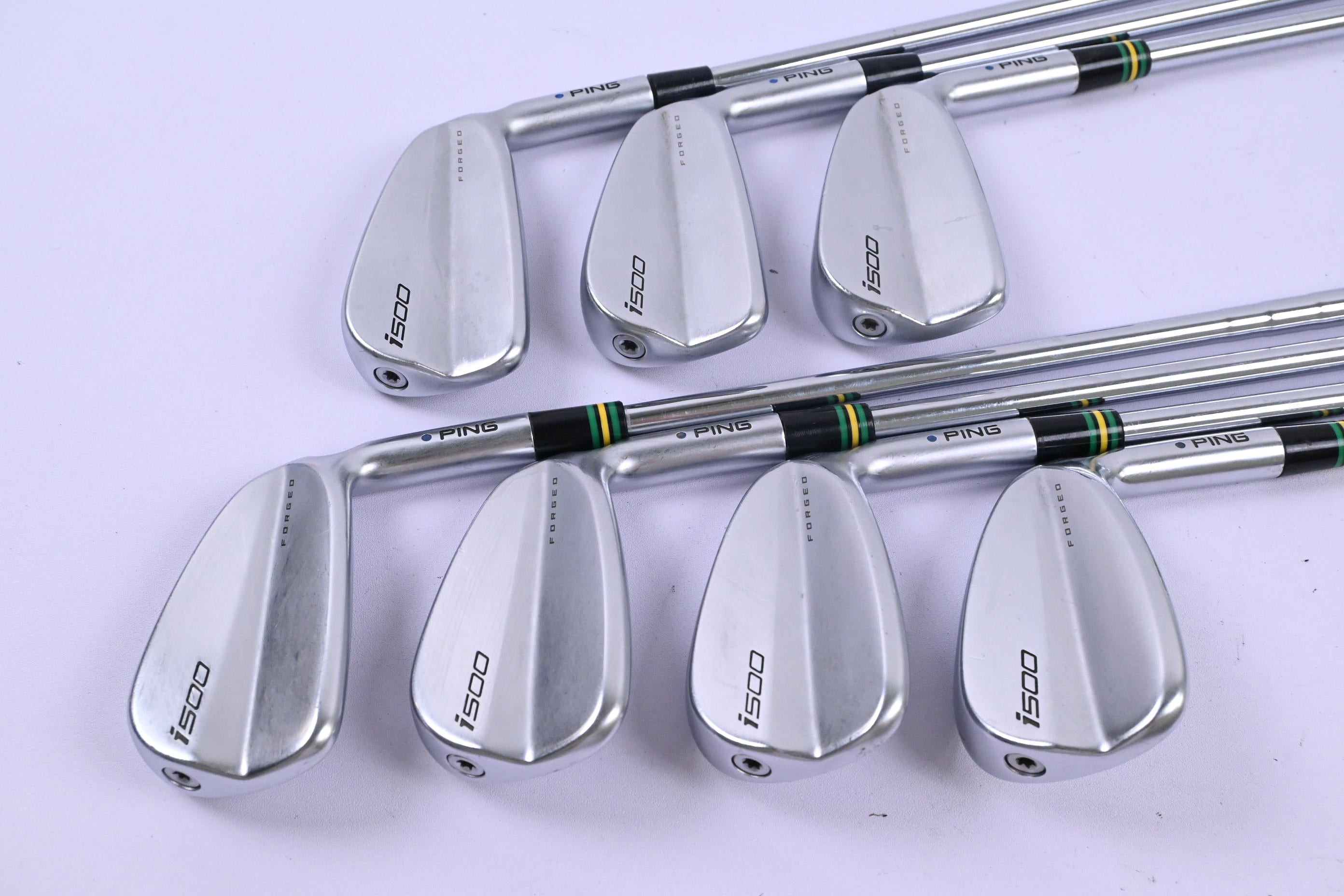 Ping i500 Irons / 4-PW / Blue Dot / Stiff Flex True Temper XP 95 S300 Shafts