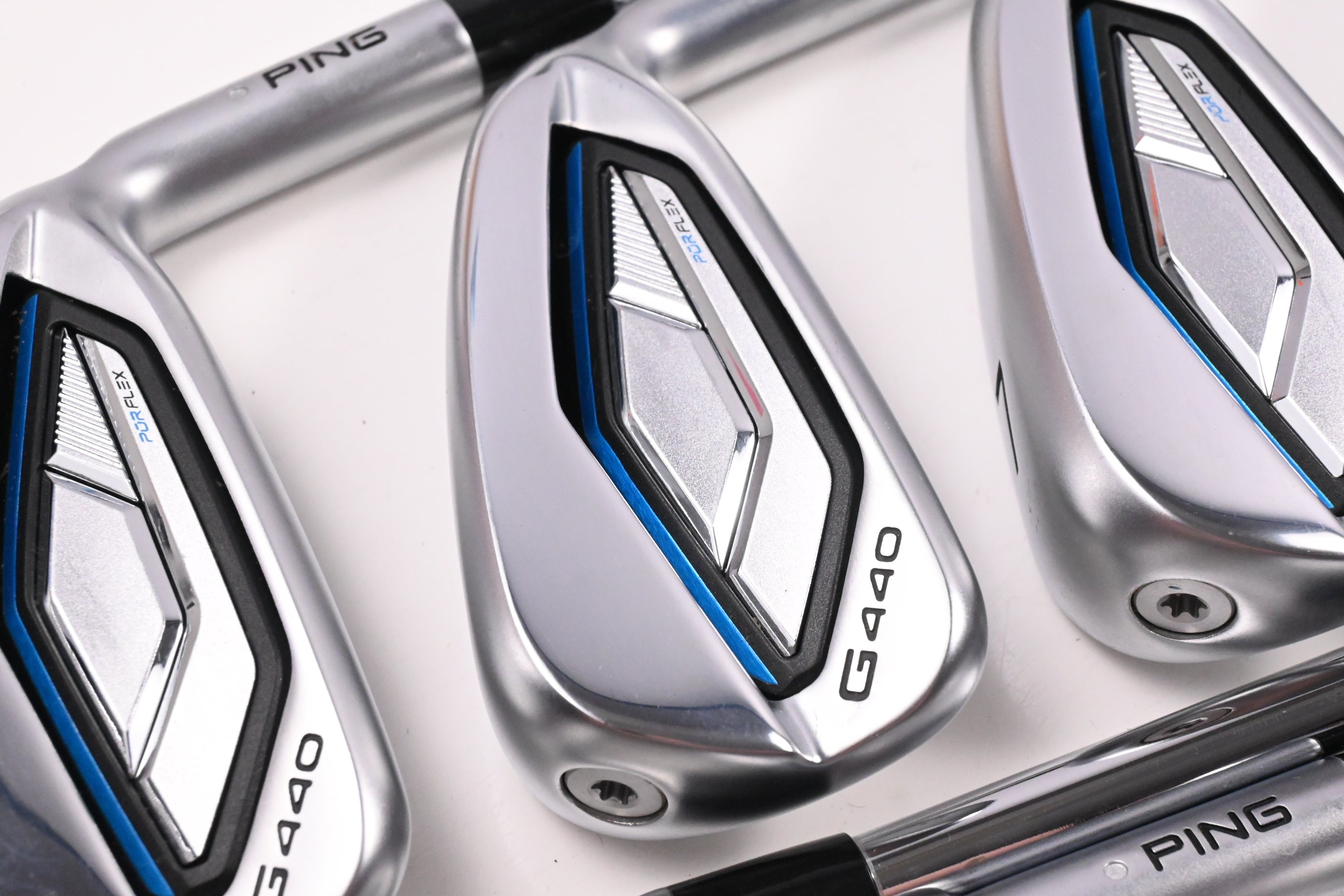 Ping G440 Irons / 5-PW+52°+56° / Silver Dot / Regular Flex KBS Tour 110 Shafts