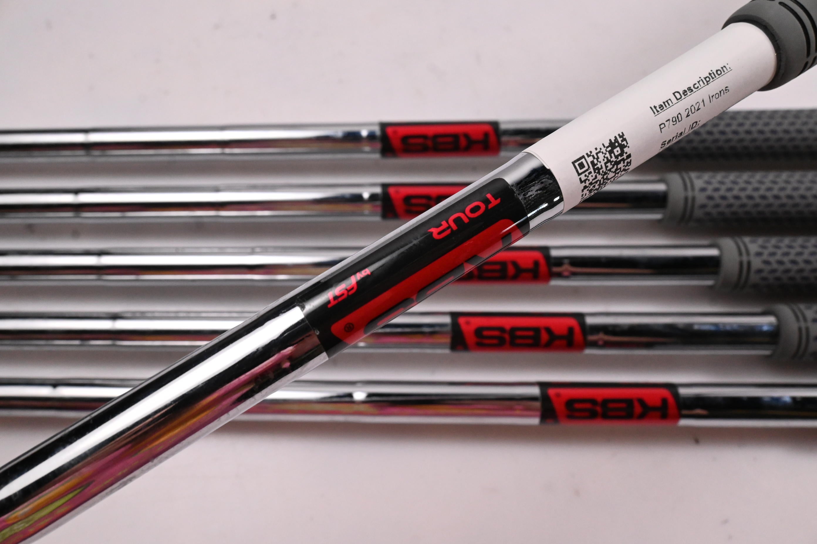 Taylormade P790 2021 Irons / 5-PW / Stiff Flex KBS Tour Steel Shafts