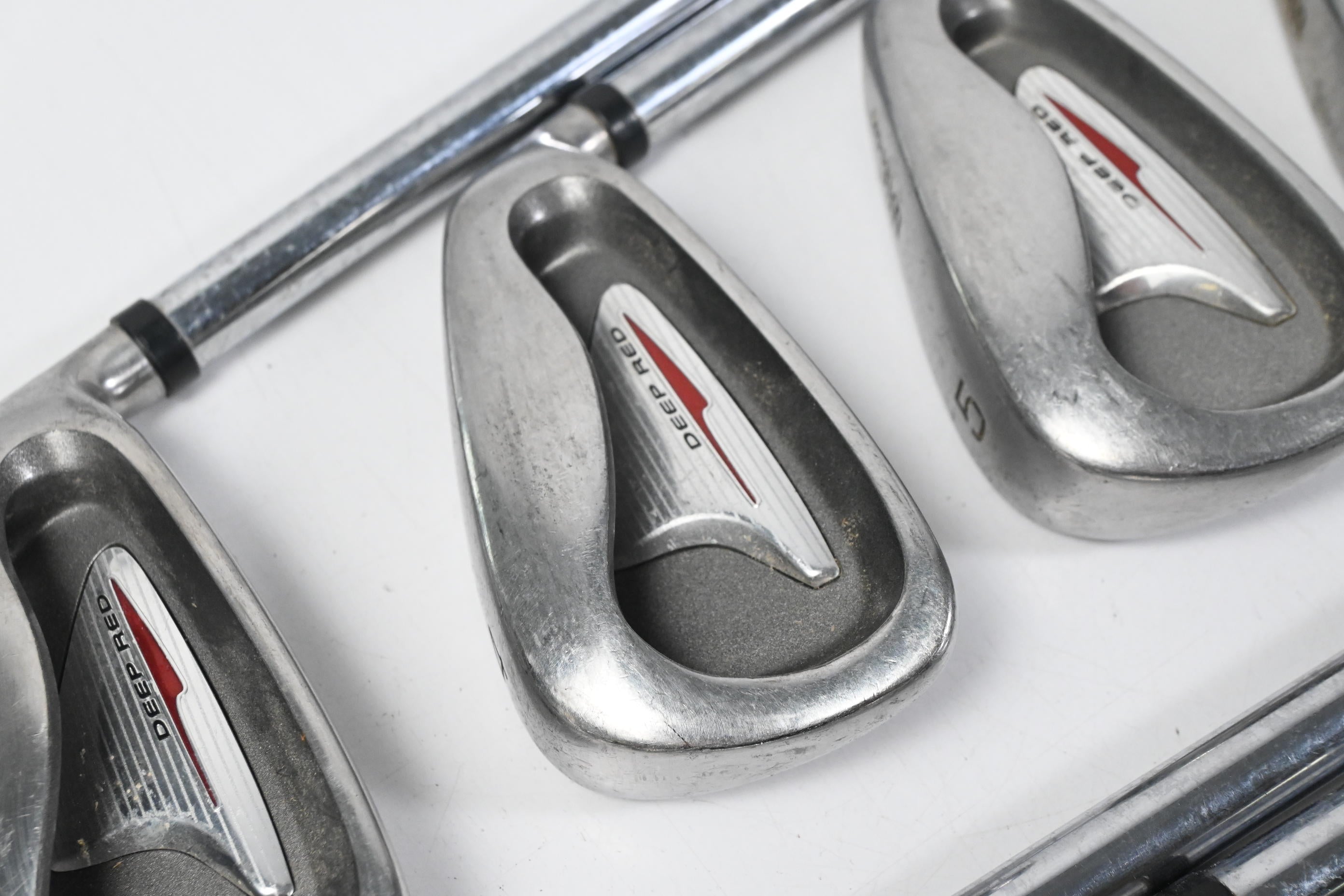 Wilson Deep Red Irons / 3-PW+SW / Regular Flex Step Control Shafts