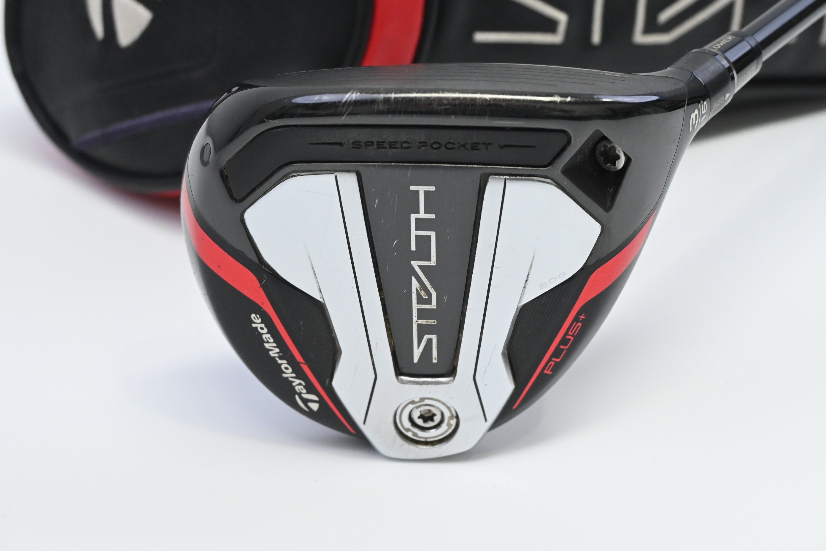 Taylormade Stealth Plus #3 Wood / 15 Degree / Stiff Flex HZRDUS Smoke Red RDX 75