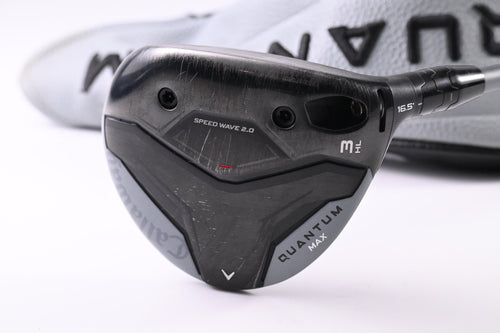 Callaway Quantum Max #3HL Wood / 16.5 Degree / Regular Flex Denali Frost Silver