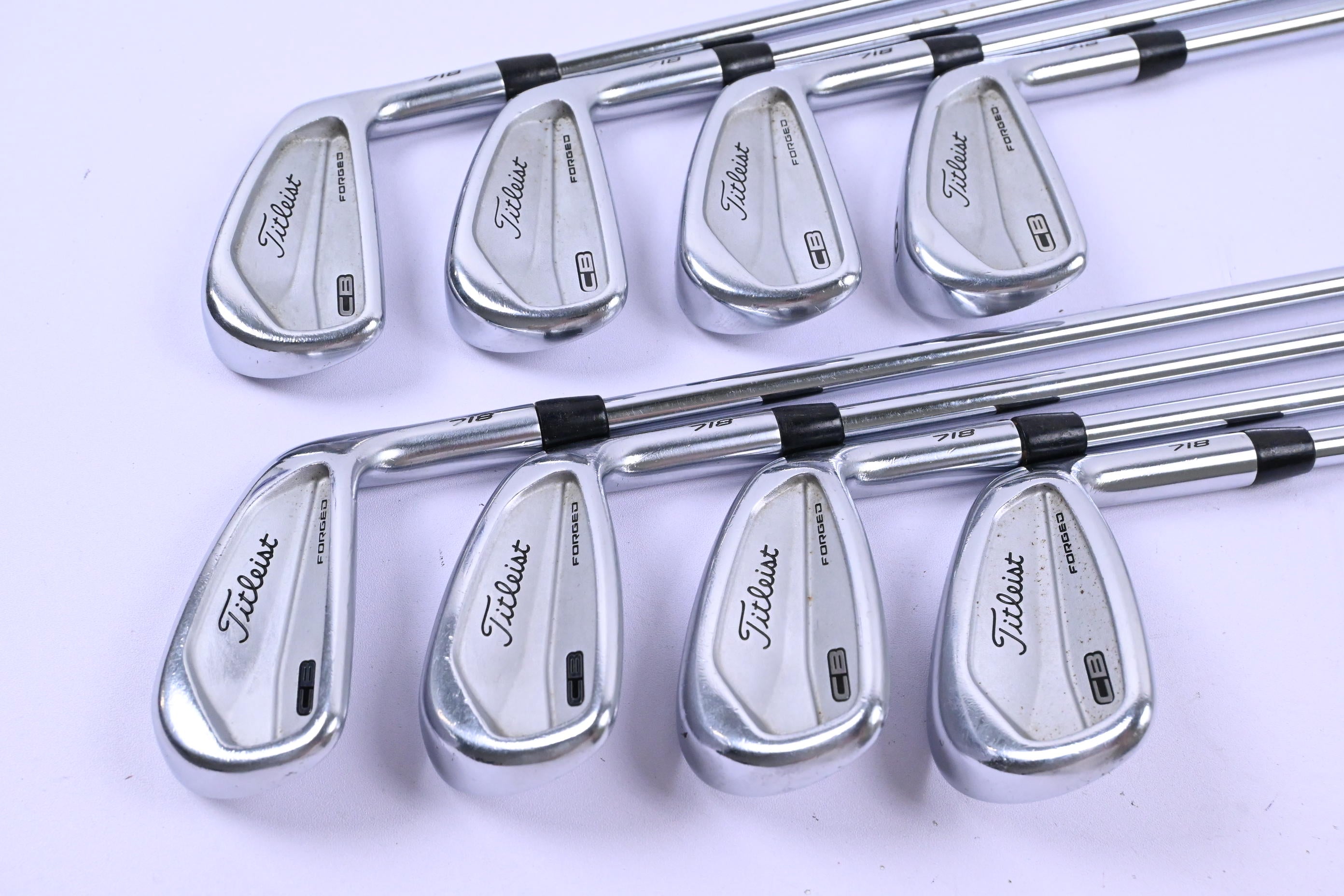Titleist 718 CB Irons / 3-PW / Stiff Flex True Temper AMT Black S300 Shafts