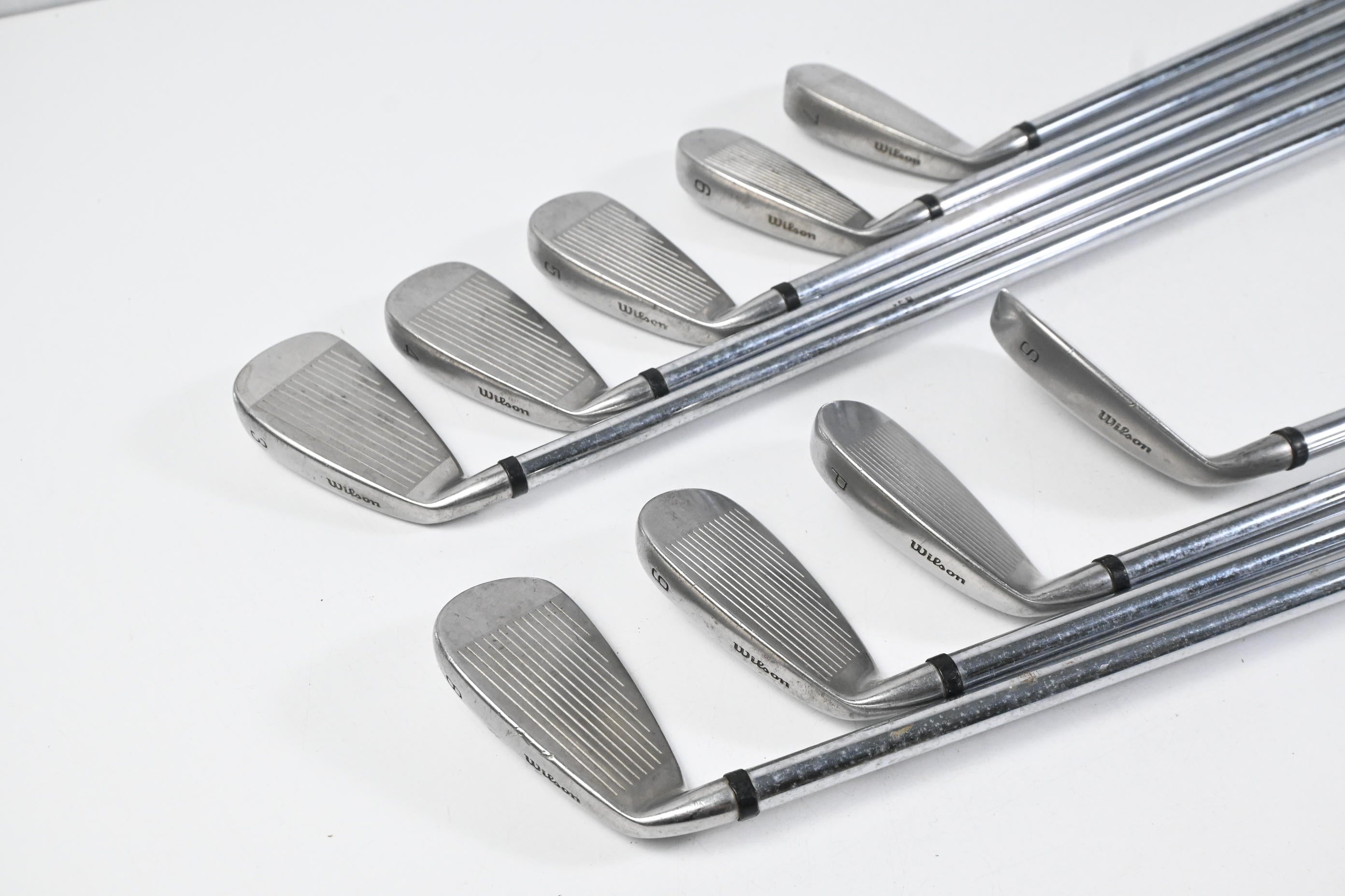 Wilson Deep Red Irons / 3-PW+SW / Regular Flex Step Control Shafts