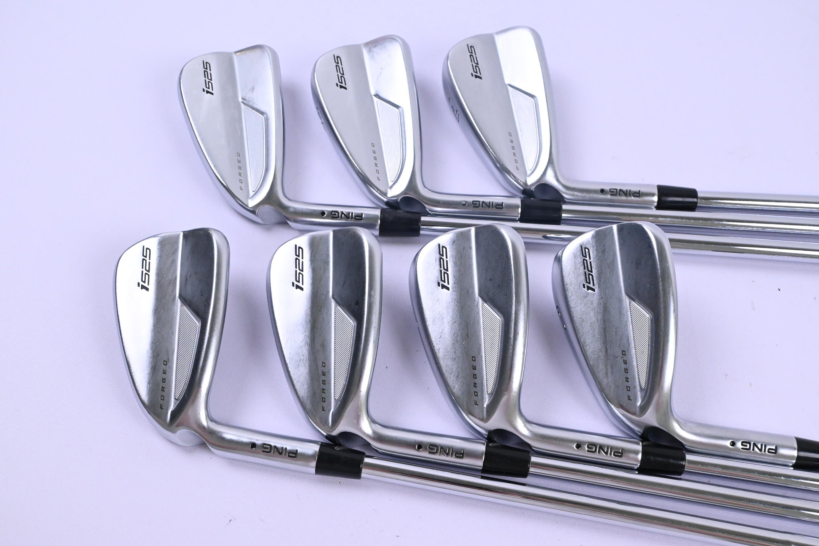 Left Hand Ping i525 Irons / 5-PW+GW / Black Dot / Stiff Flex N.S.PRO Shafts