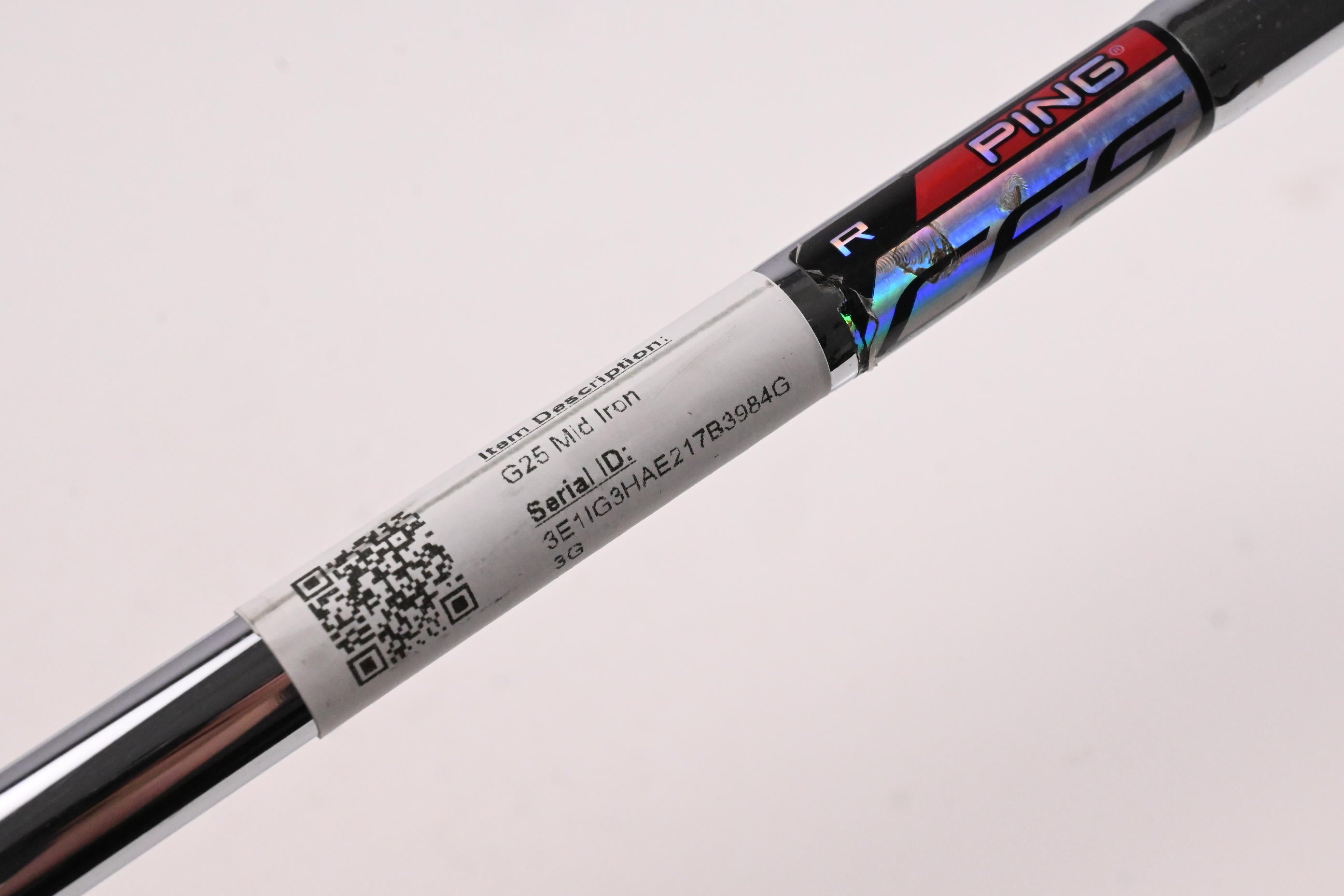 Ping G25 #6 Iron / Black Dot / Regular Flex Ping CFS Shaft