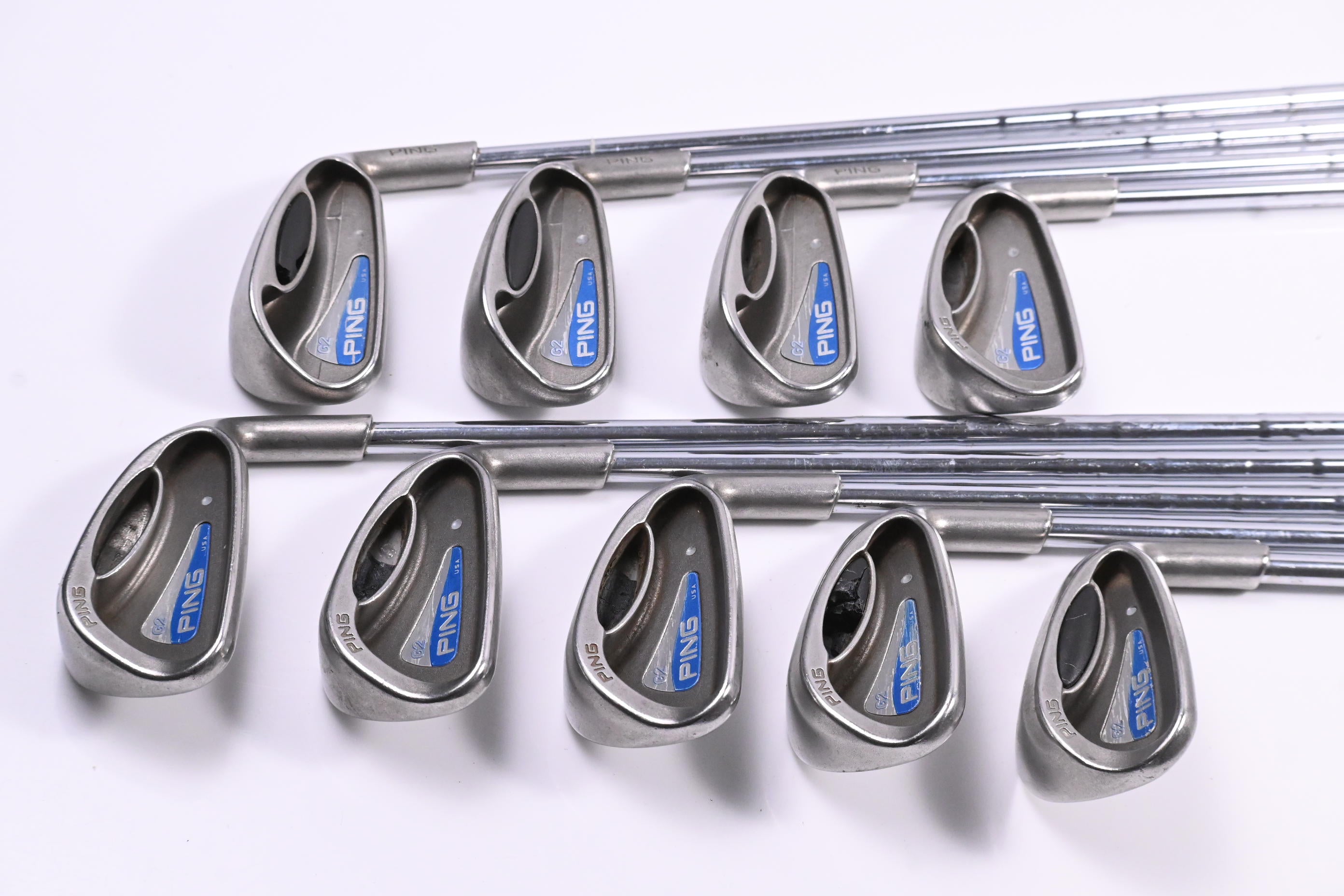 Ping G2 Irons / 3-PW+SW / Silver Dot / Regular Flex Ping Shafts
