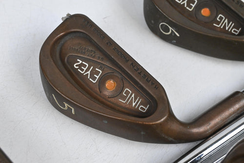 Left Hand Ping Eye 2 BeCu Irons / 3-PW / Orange Dot / Stiff Flex Karsten ZZ Lite Shafts