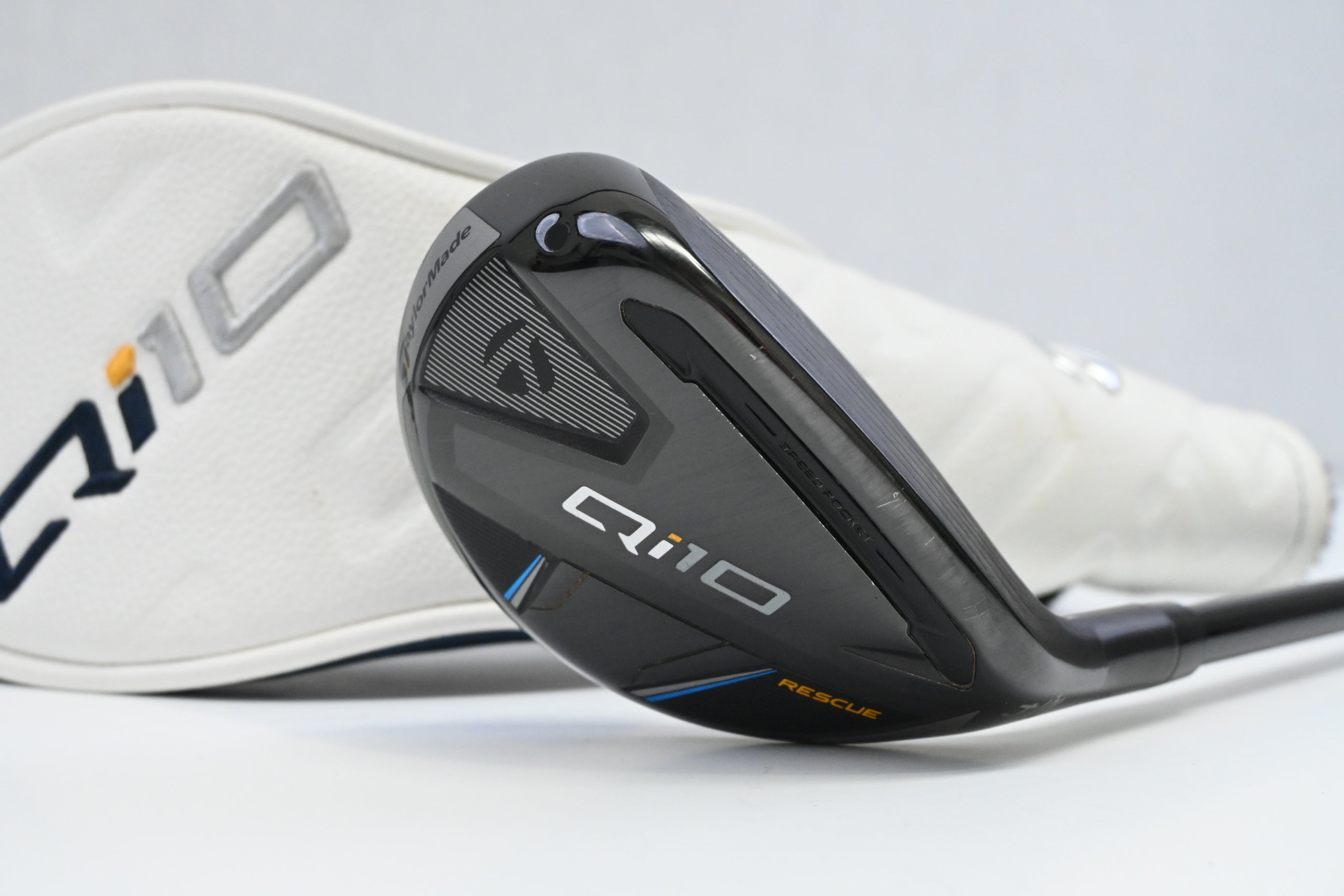 Taylormade Qi10 #4 Hybrid / 22 Degree / Stiff Flex Fujikura Ventus TR Blue 7