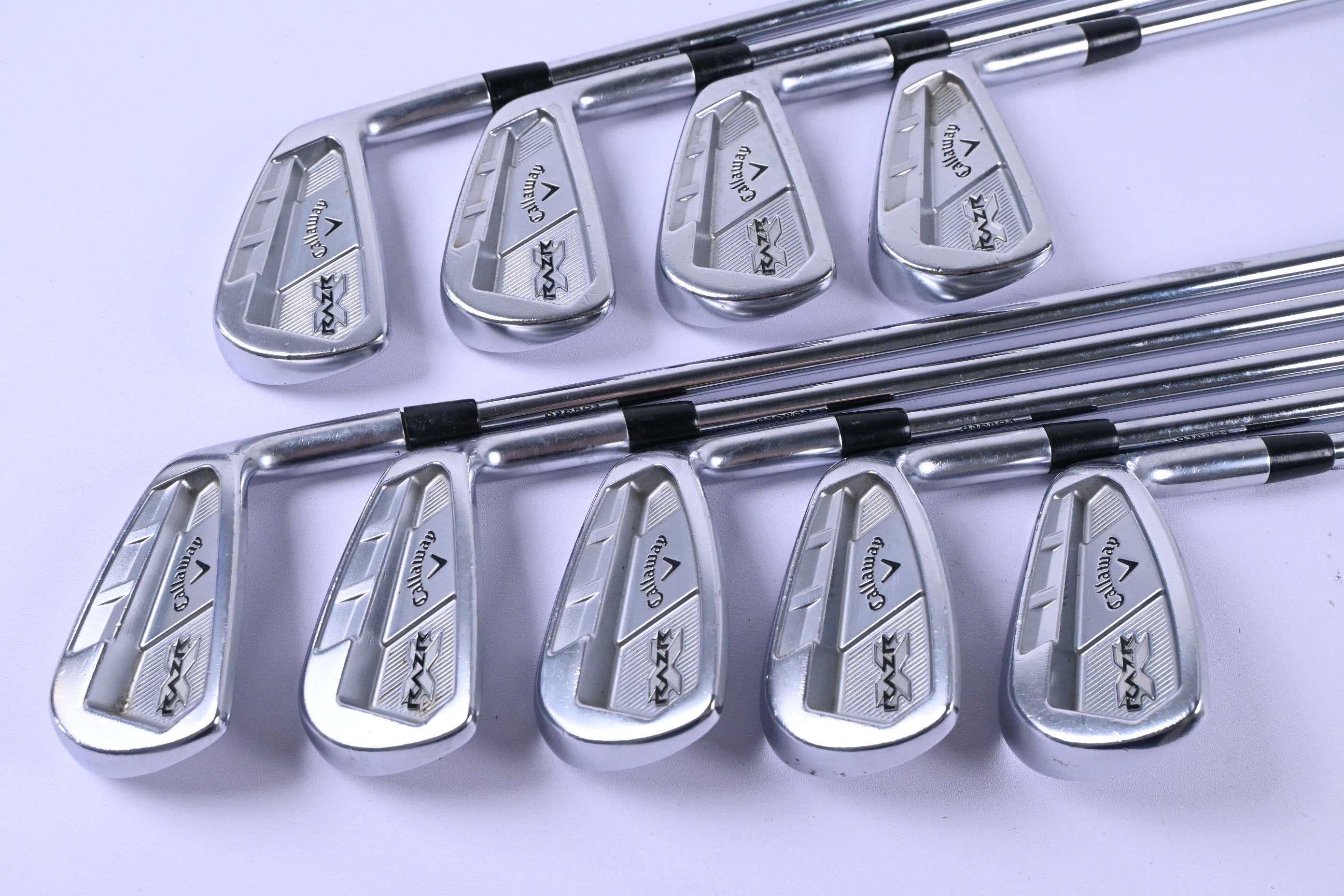 Callaway RAZR X Forged Irons / 2-PW / Stiff Flex Project X Rifle Shafts
